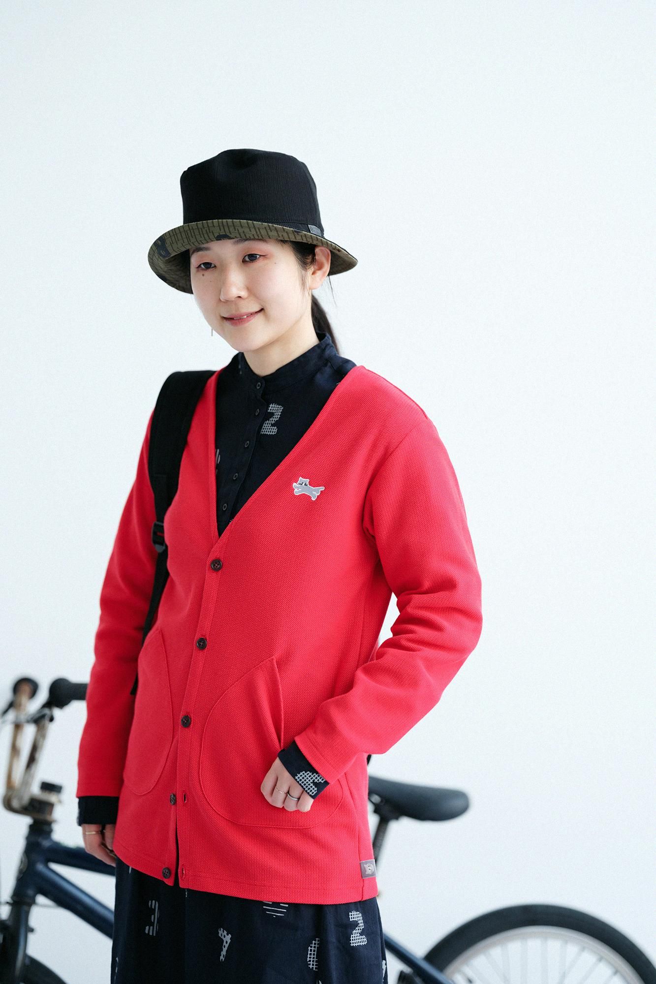 KanoGorgeousNiTsuTo V-neck L/S cardigaModern./ Red