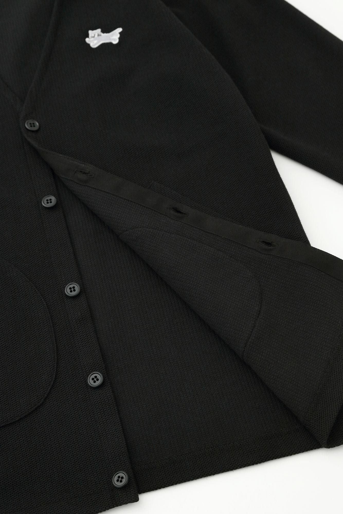 【仅限网购】Kanoko 针织 V 领 L/S 开衫/黑色