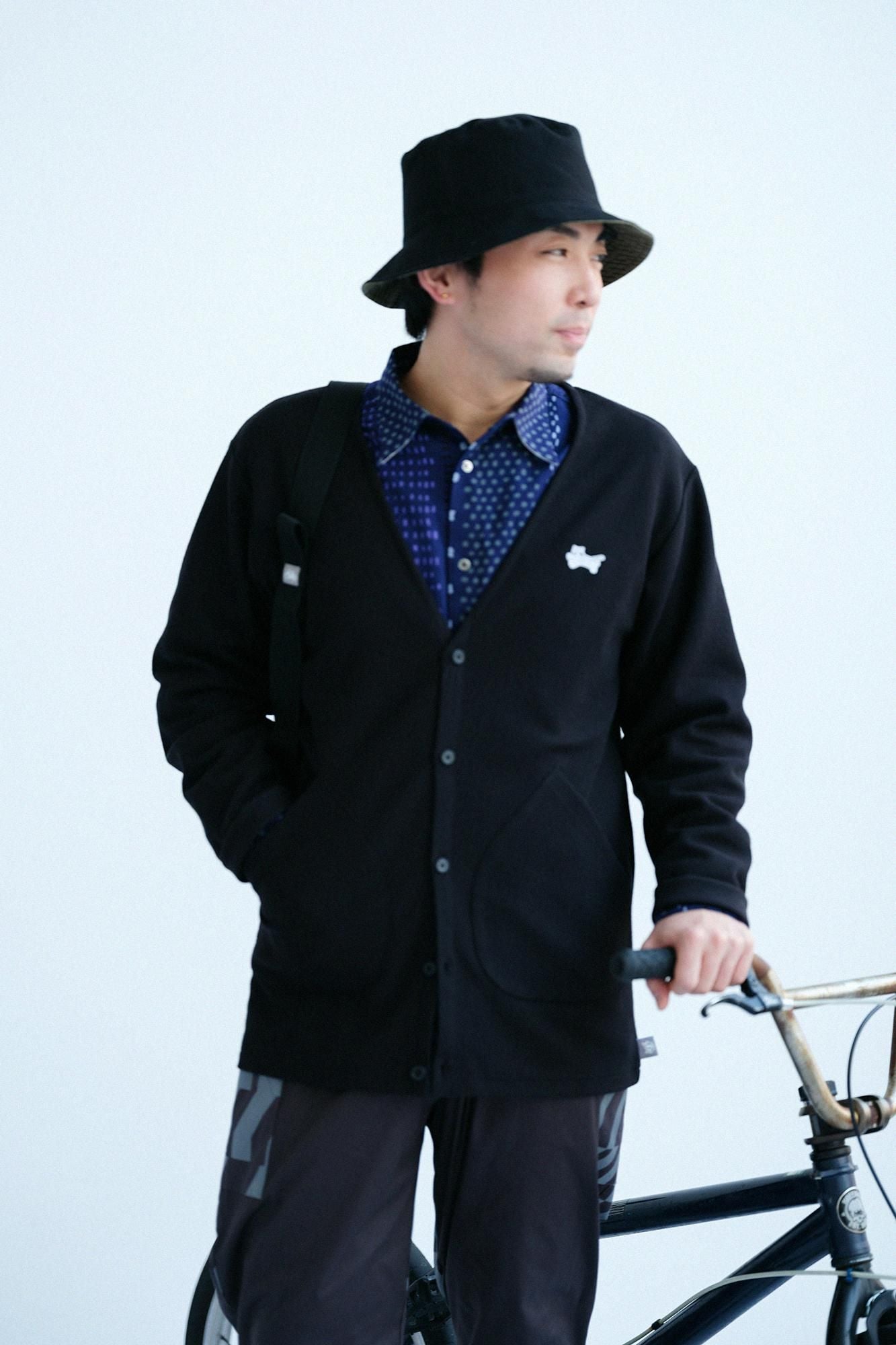 【仅限网购】Kanoko 针织 V 领 L/S 开衫/黑色