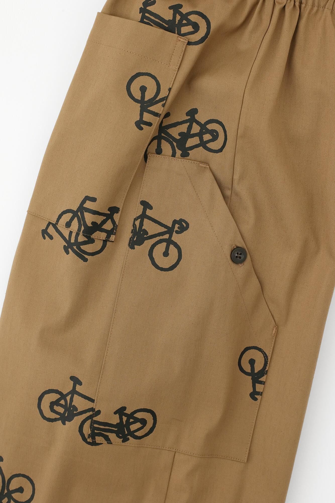 Stretch Ratine Weave BIKE Jodhpur / Brown × Bicycle Craze Everywhere