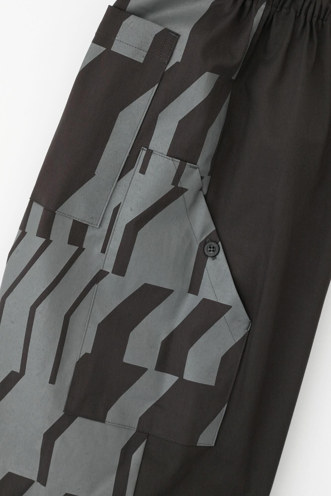 彈性節斑紗織BIKE 修腿馬術褲/深灰×漸段