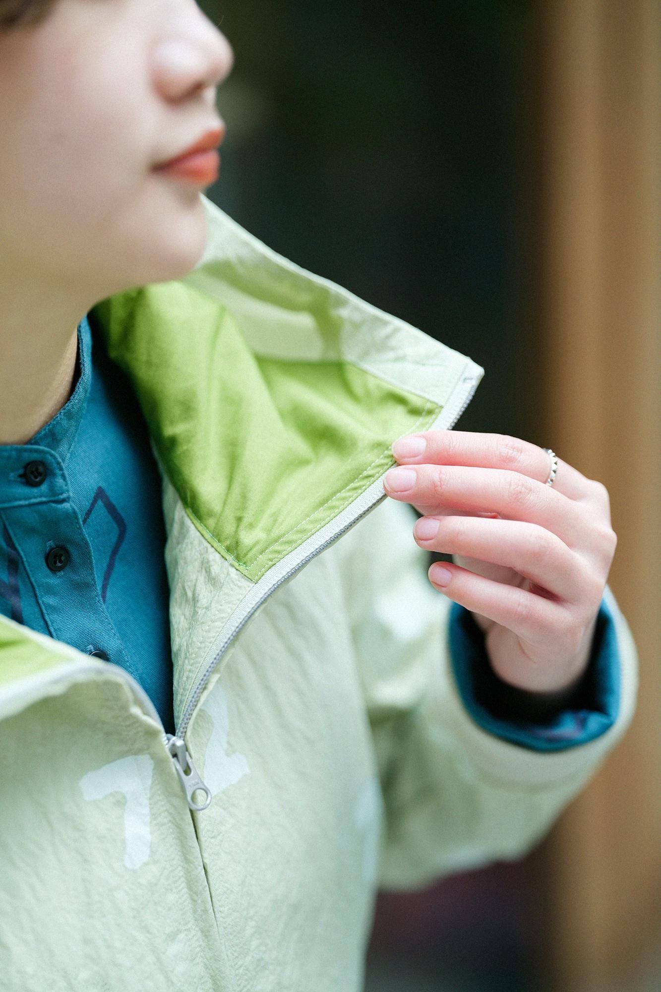 【Online】Typewriter Cloth BIKE Parka/SO-SU-U Young Bud Color