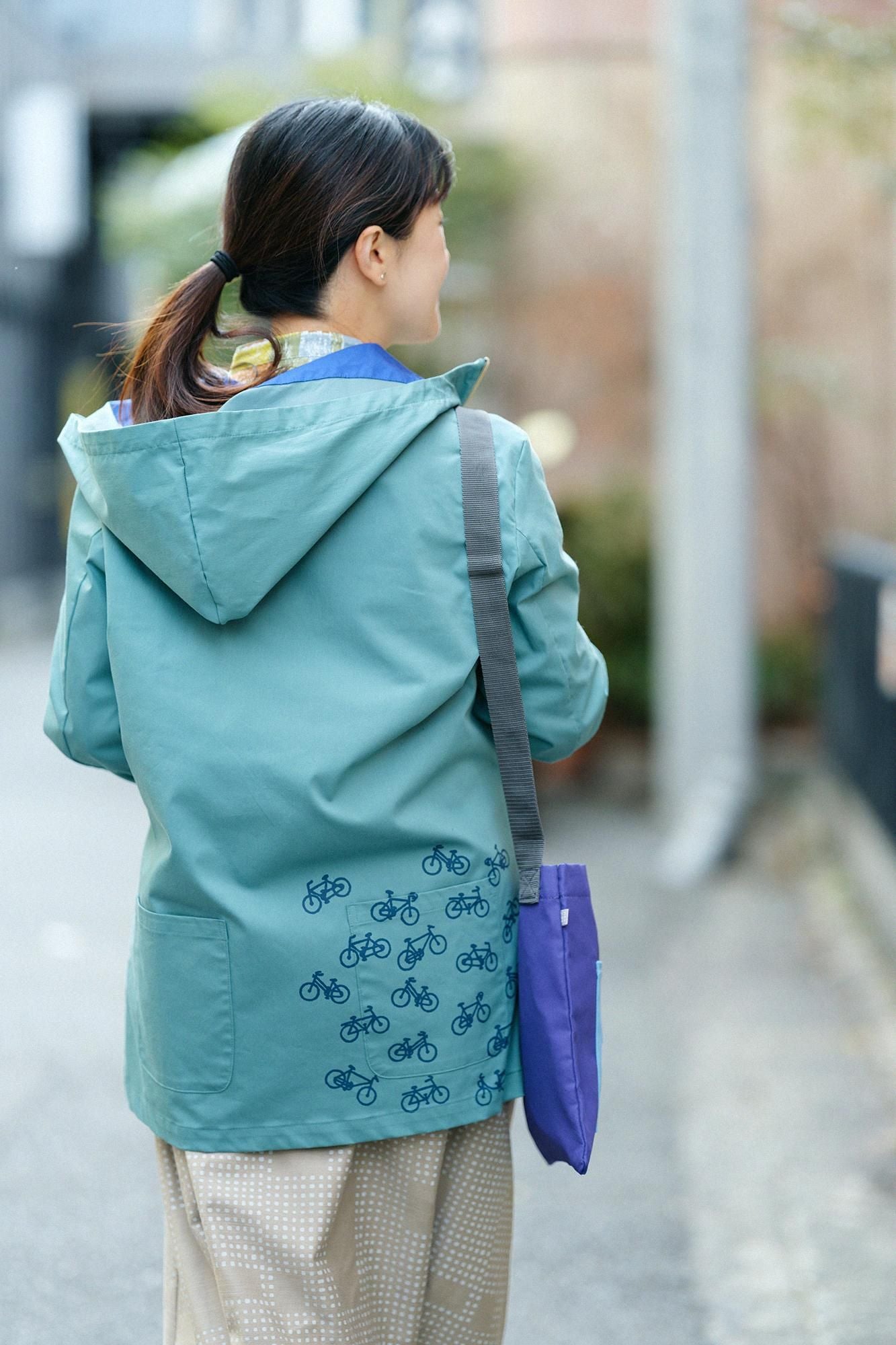 Twill ZIP UP Hooded Jacket / Forest Green