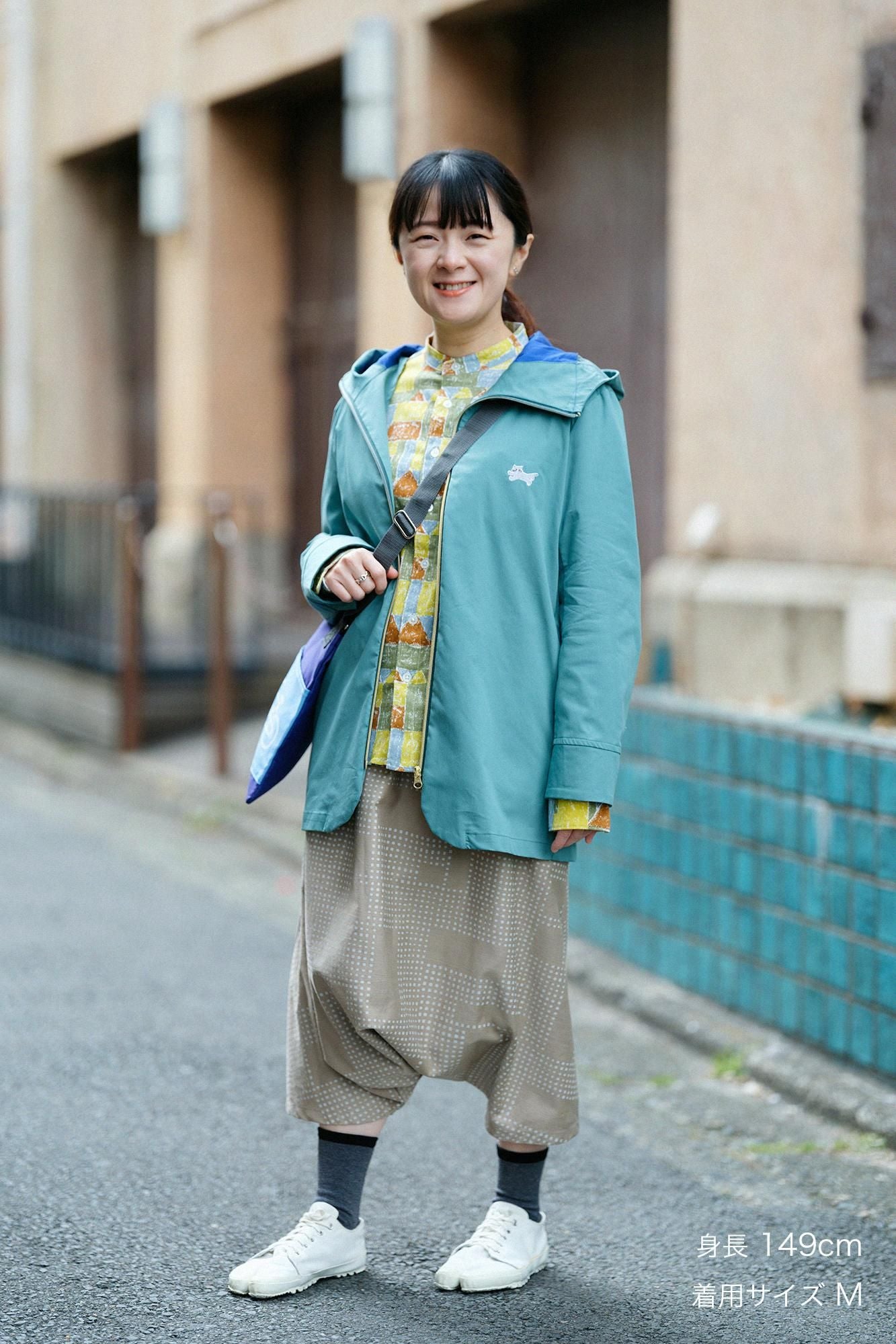 Back Satin Daimonji Sarouel Pants/Shadow Light Yellowish Beige