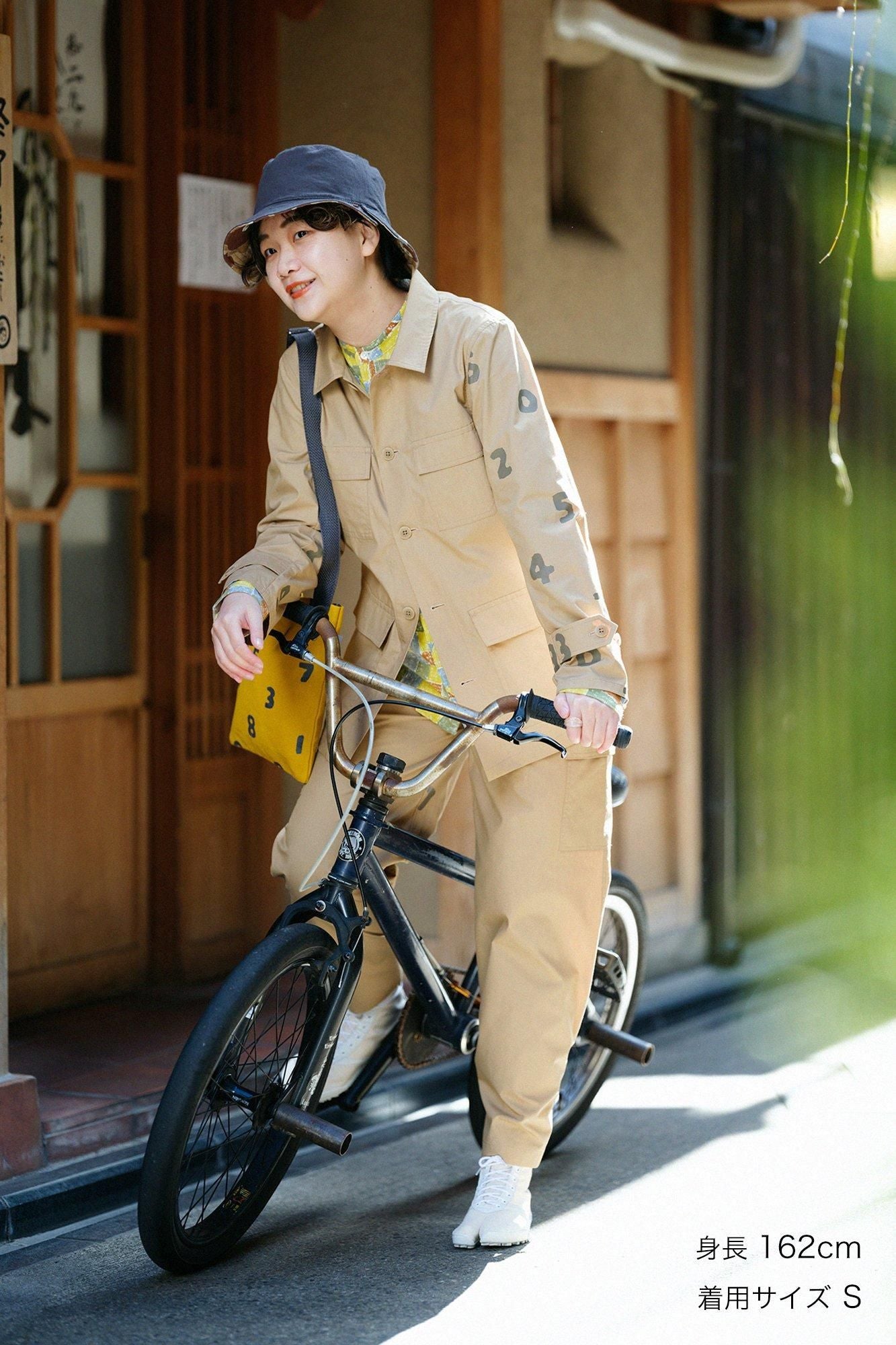 High Density Typewriter Cloth Cargo Jacket / Biscuit × SO-SU-U