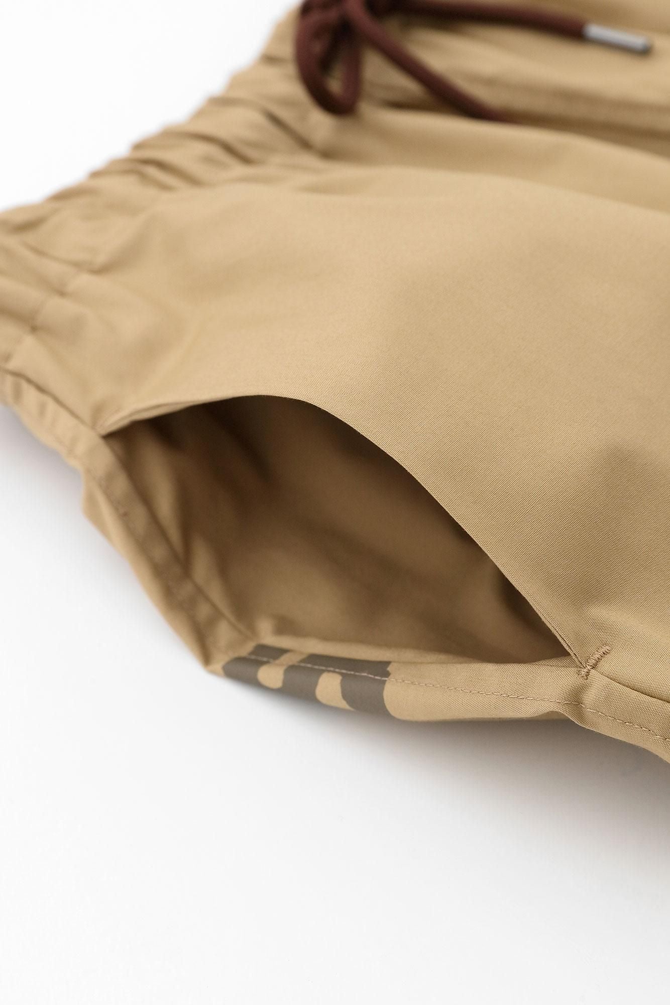 高密度 タイプライタークロス カーゴパンツ/ビスケット×SO-SU-U