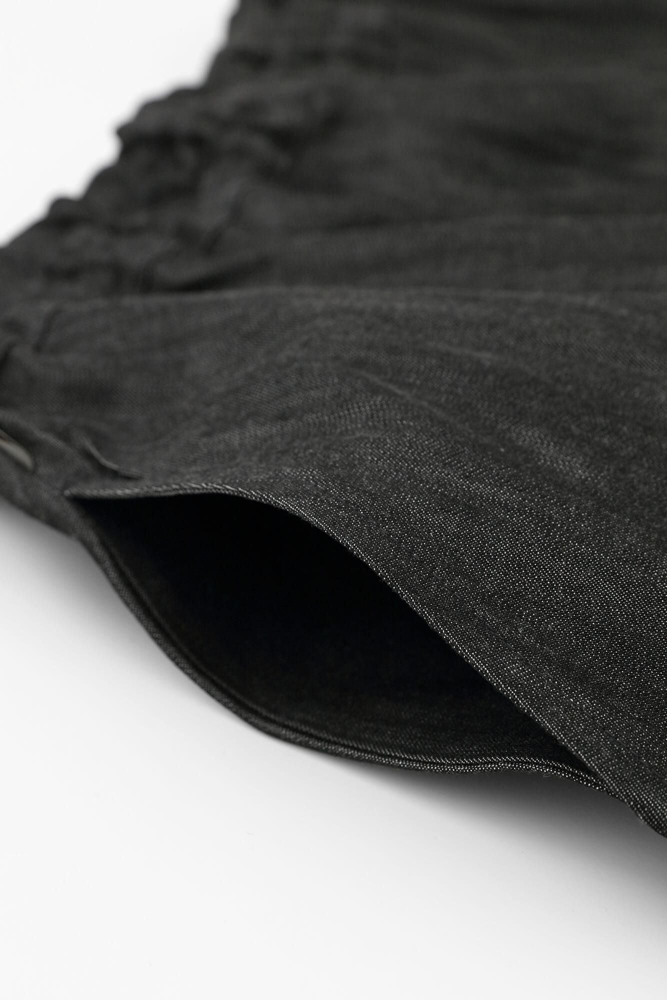 Baumwolle Tencel Light Ounce Denim Daimonjiyama/Heather Black