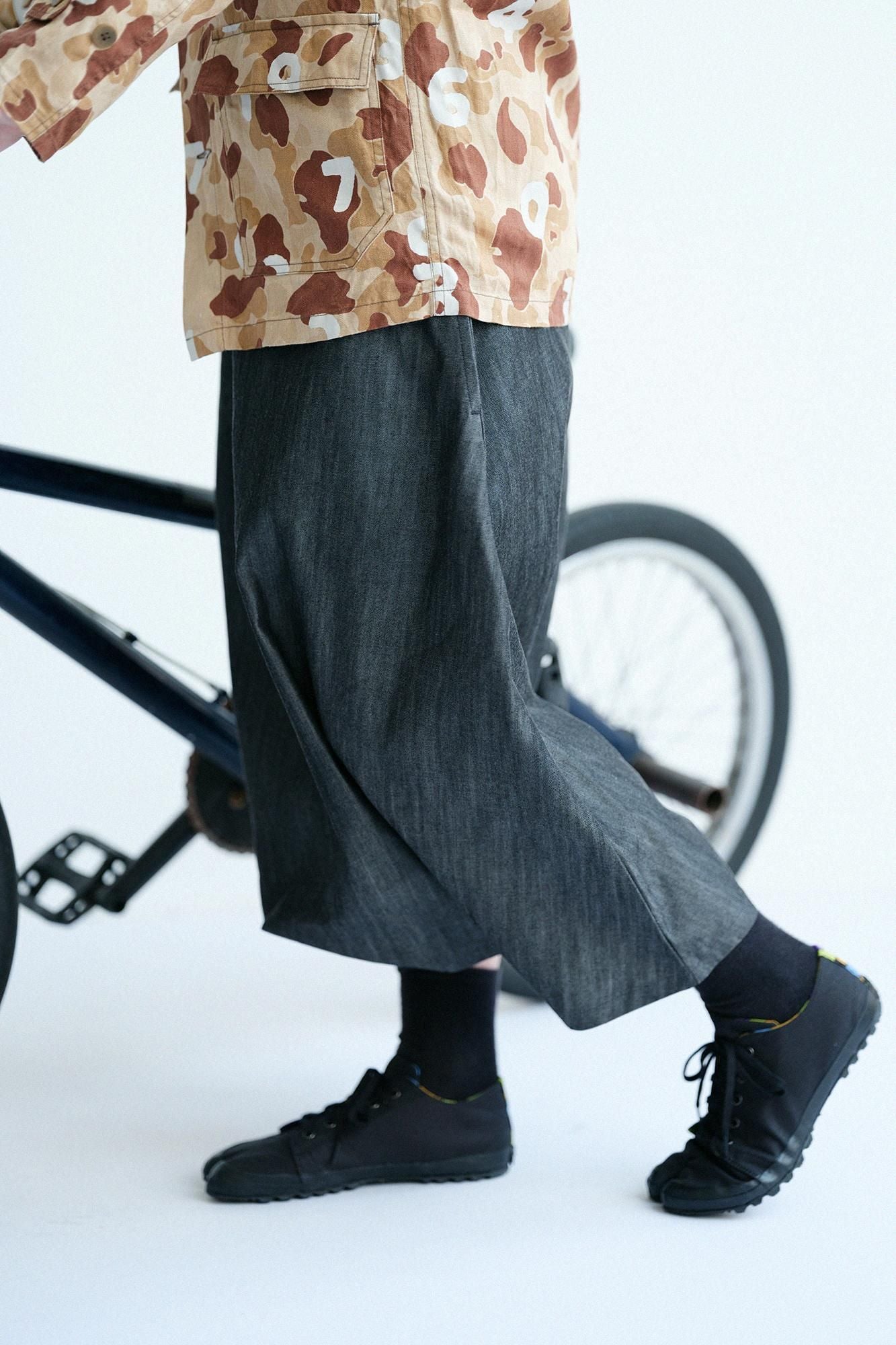 Baumwolle Tencel Light Ounce Denim Daimonjiyama/Heather Black