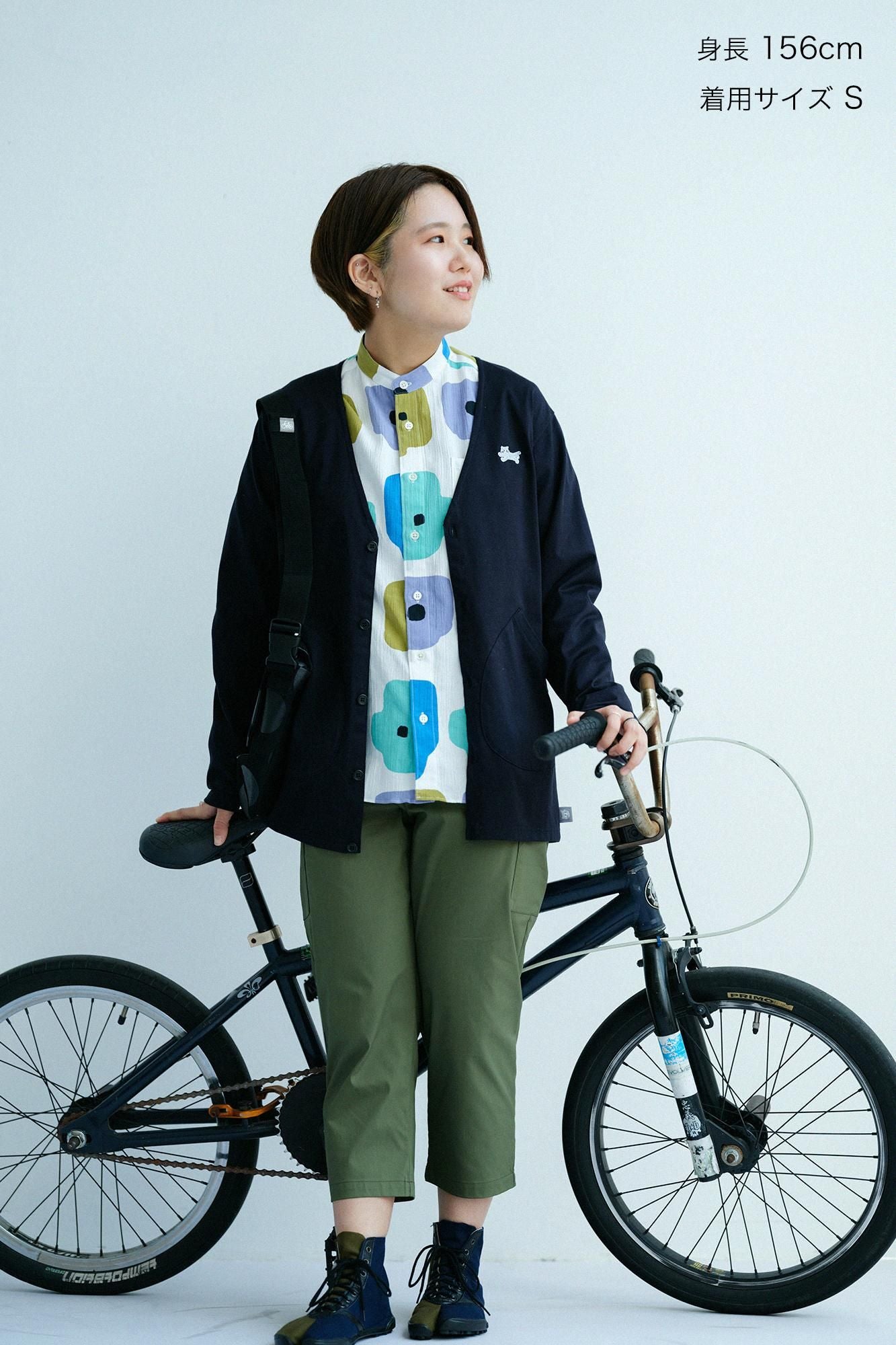 斜紋織 BIKE 七分褲/橄欖綠