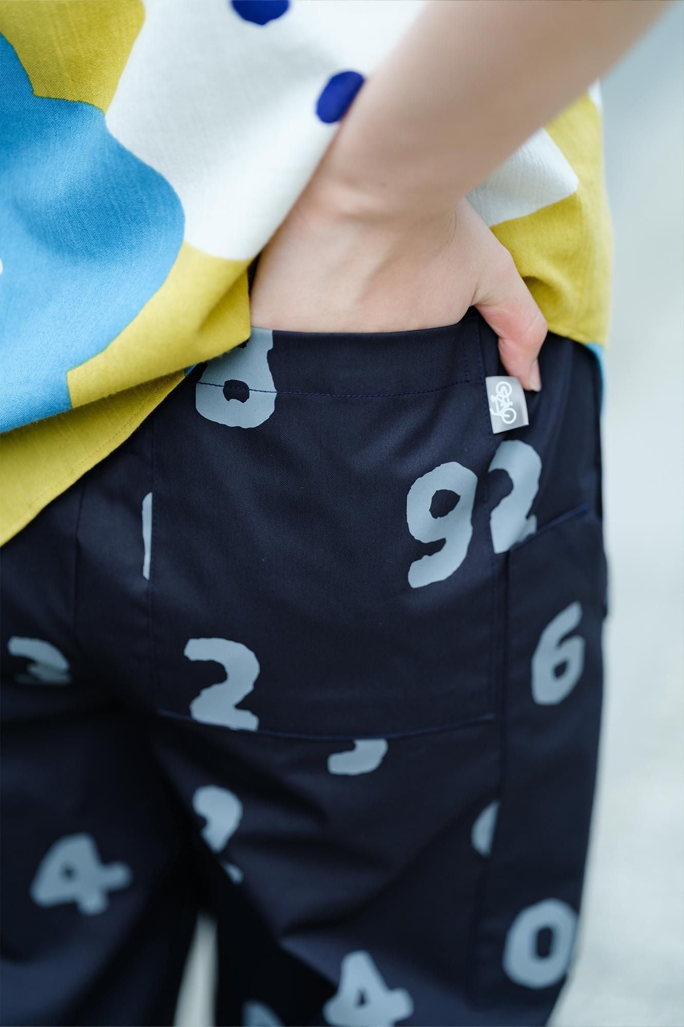 【期間限定10%OFF】斜紋BIKE 七分褲/SO-SU-U十數黑藍色(※預計於4月29日~5月2日左右發貨)