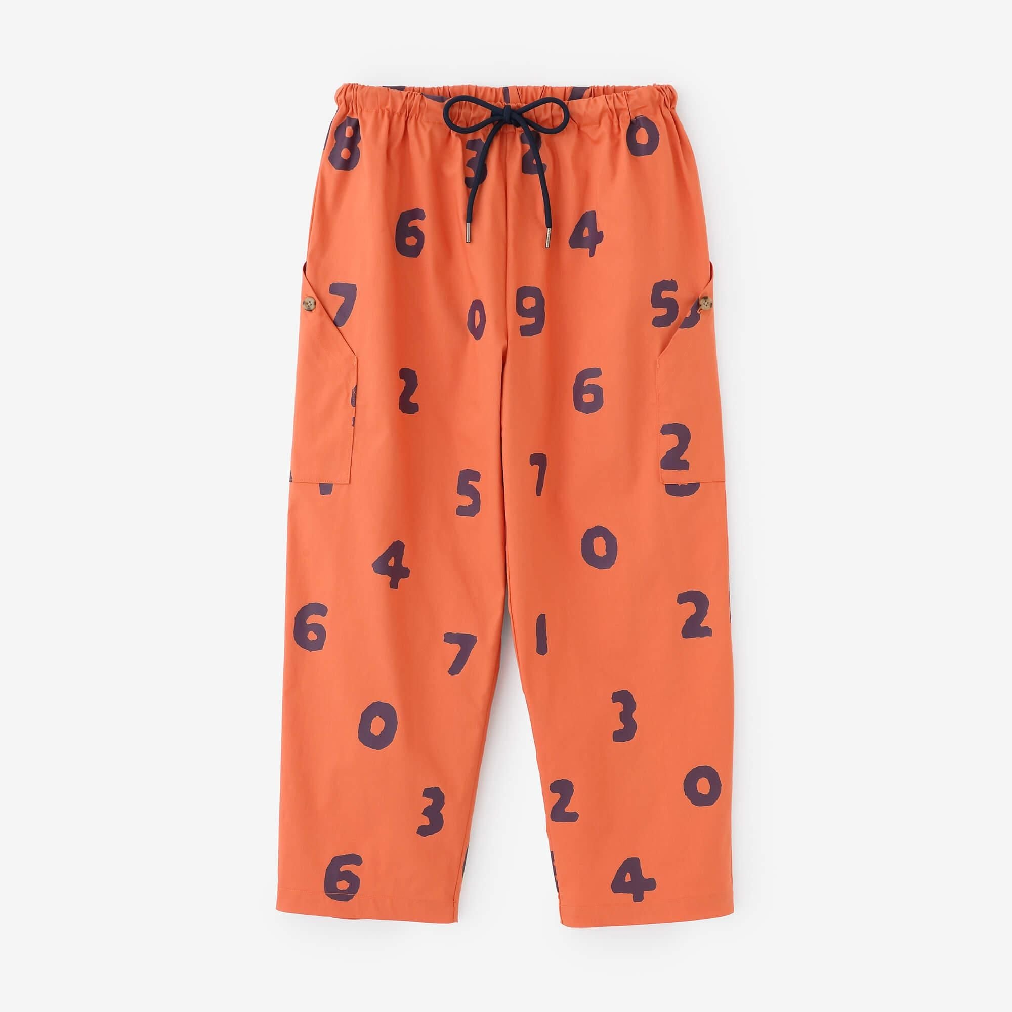 斜紋 BIKE 七分褲/SO-SU-U十數 橙色