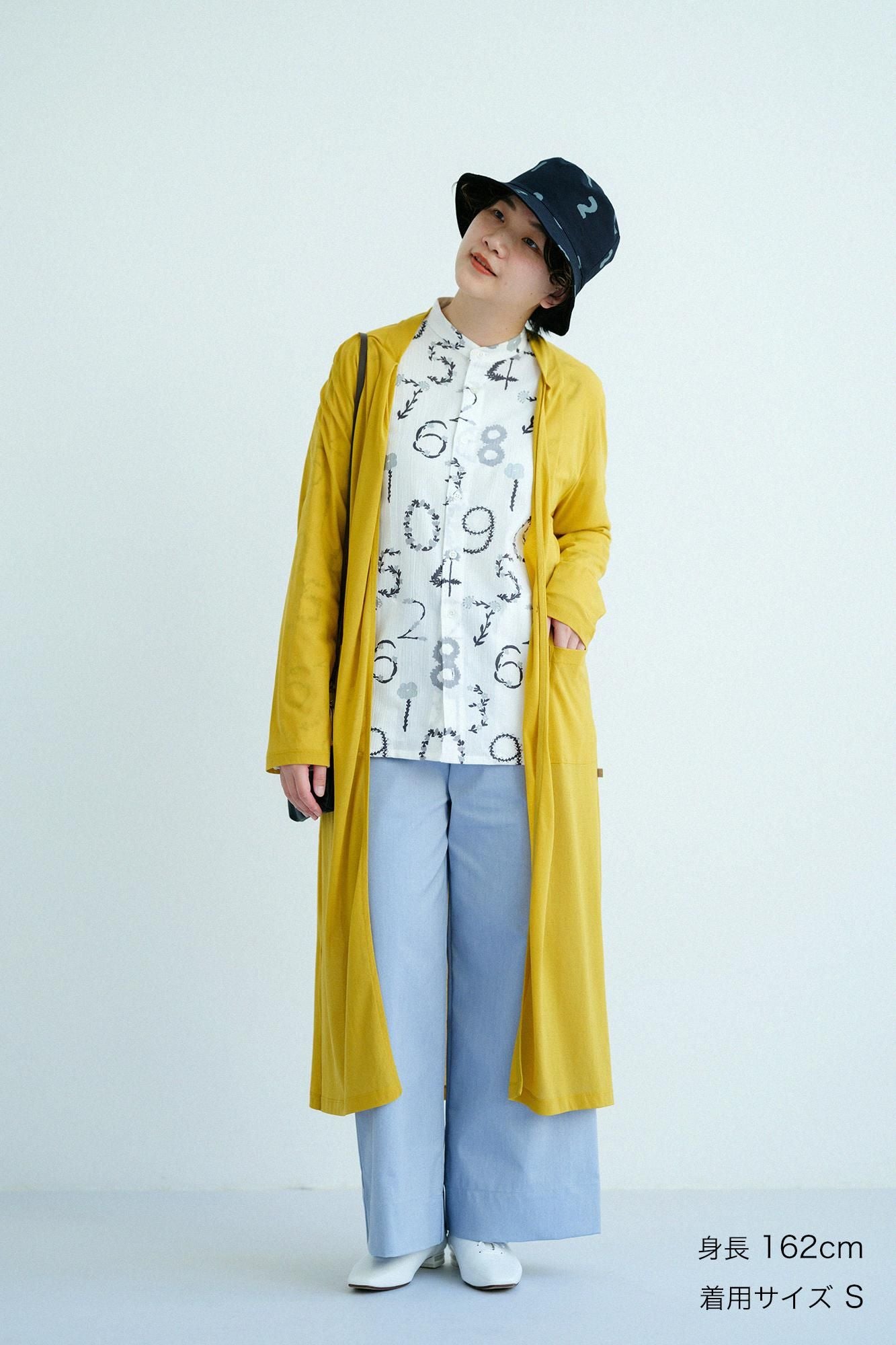 Oxford Fabric Wide Pants / Pale Blue