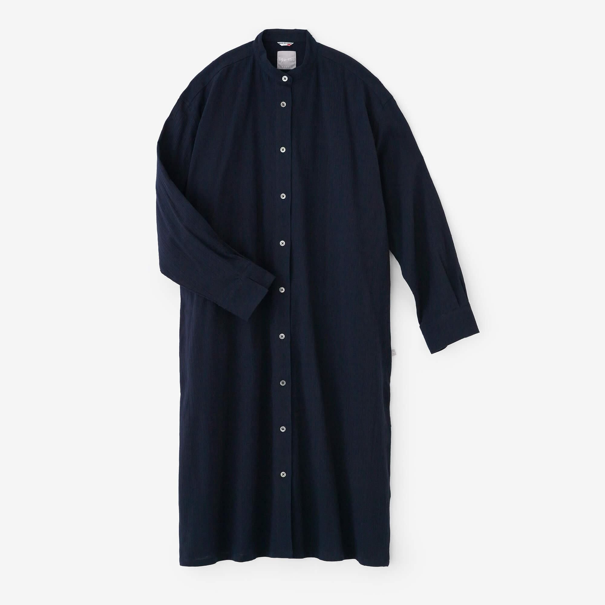 타카시마치지미 20/20 그란 셔츠 원피스/남색