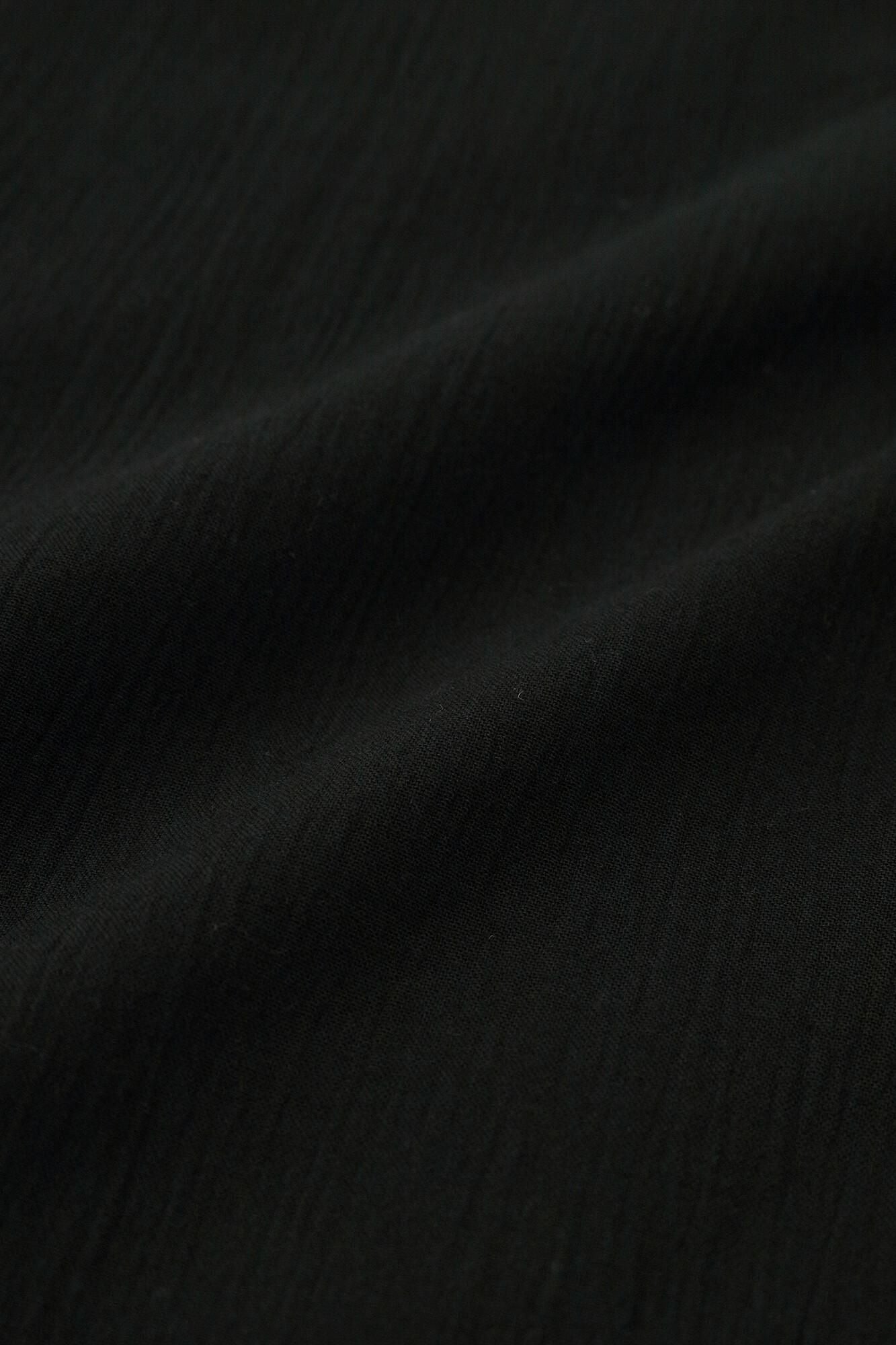 Chizimi Cotton 20/20 Gran Shirt Dress / Black