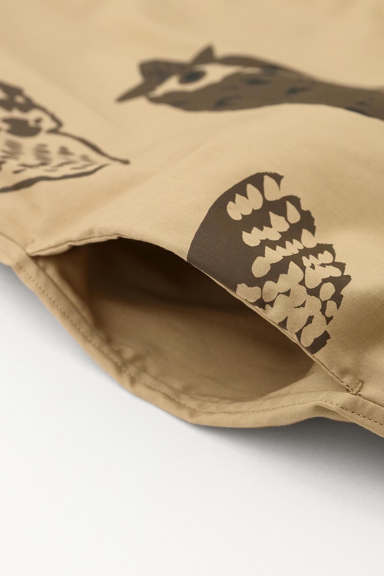 Coton Tencel Grand Shirt Robe / Owl Hashiba Miiro