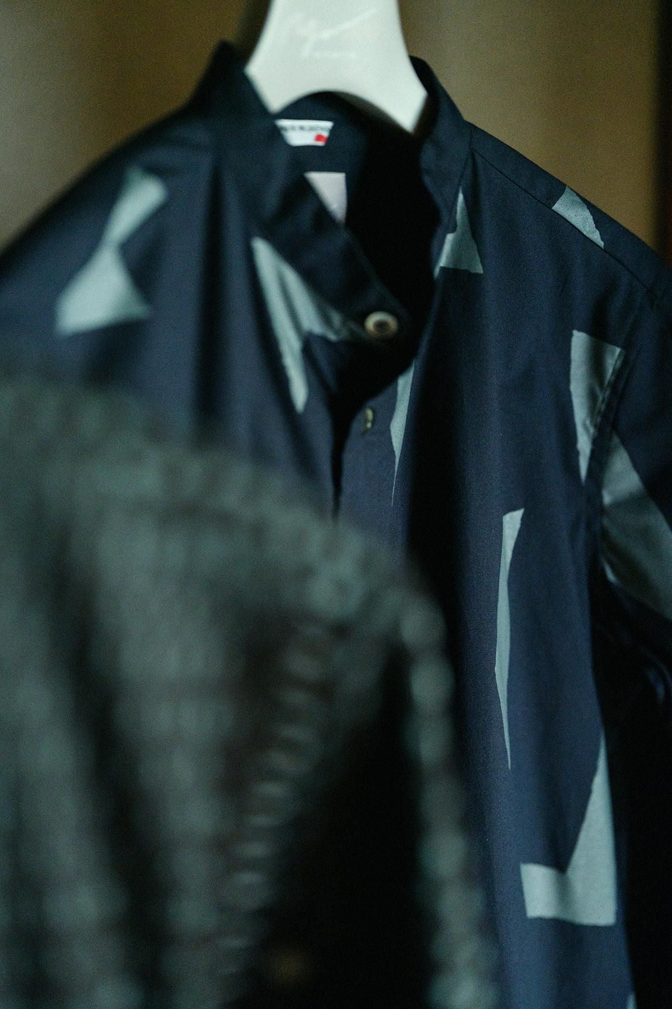 棉花架支架领子衬衫SP/天蓝色