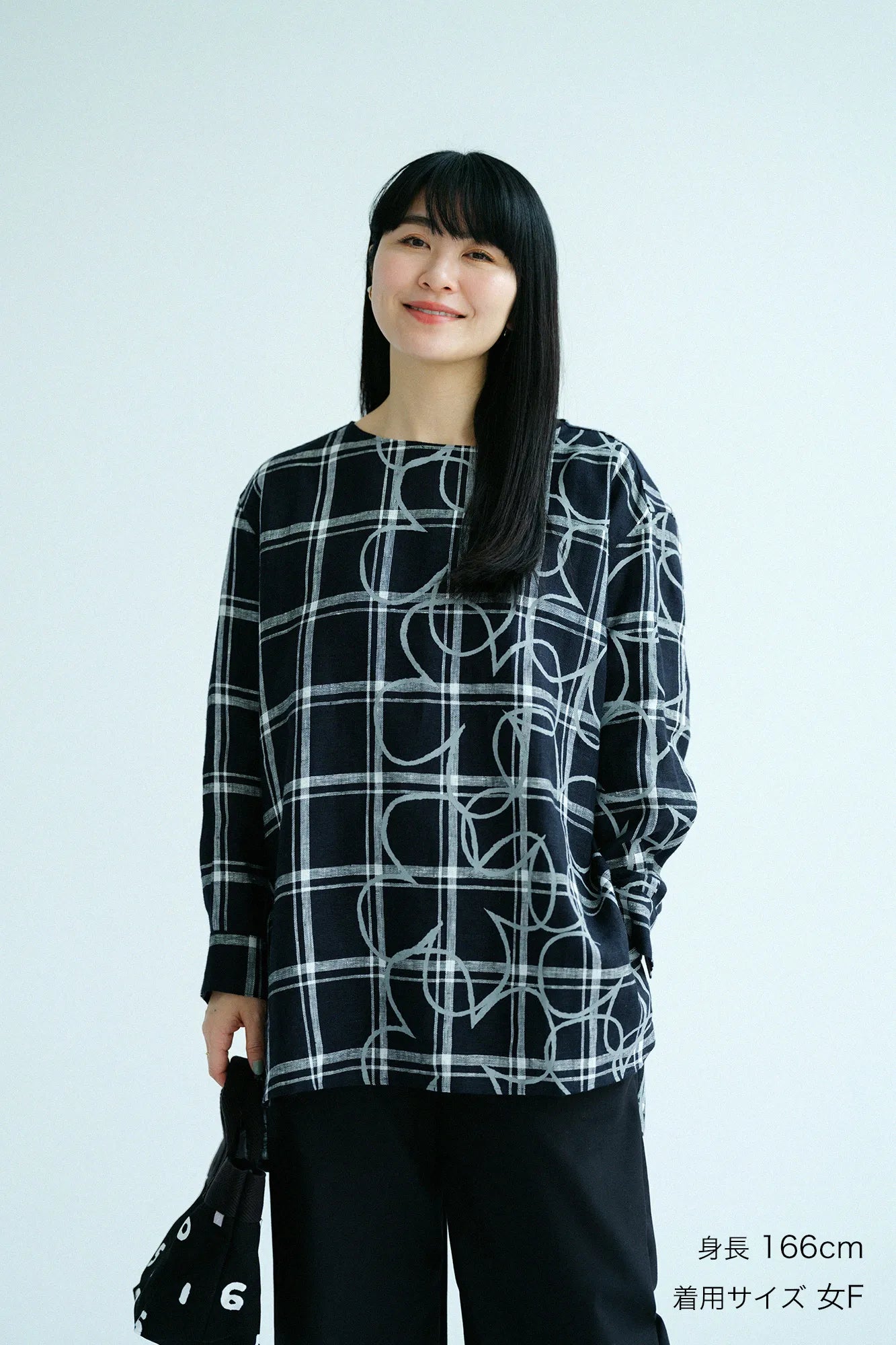 亚麻检查大束腰外衣/托比和边缘