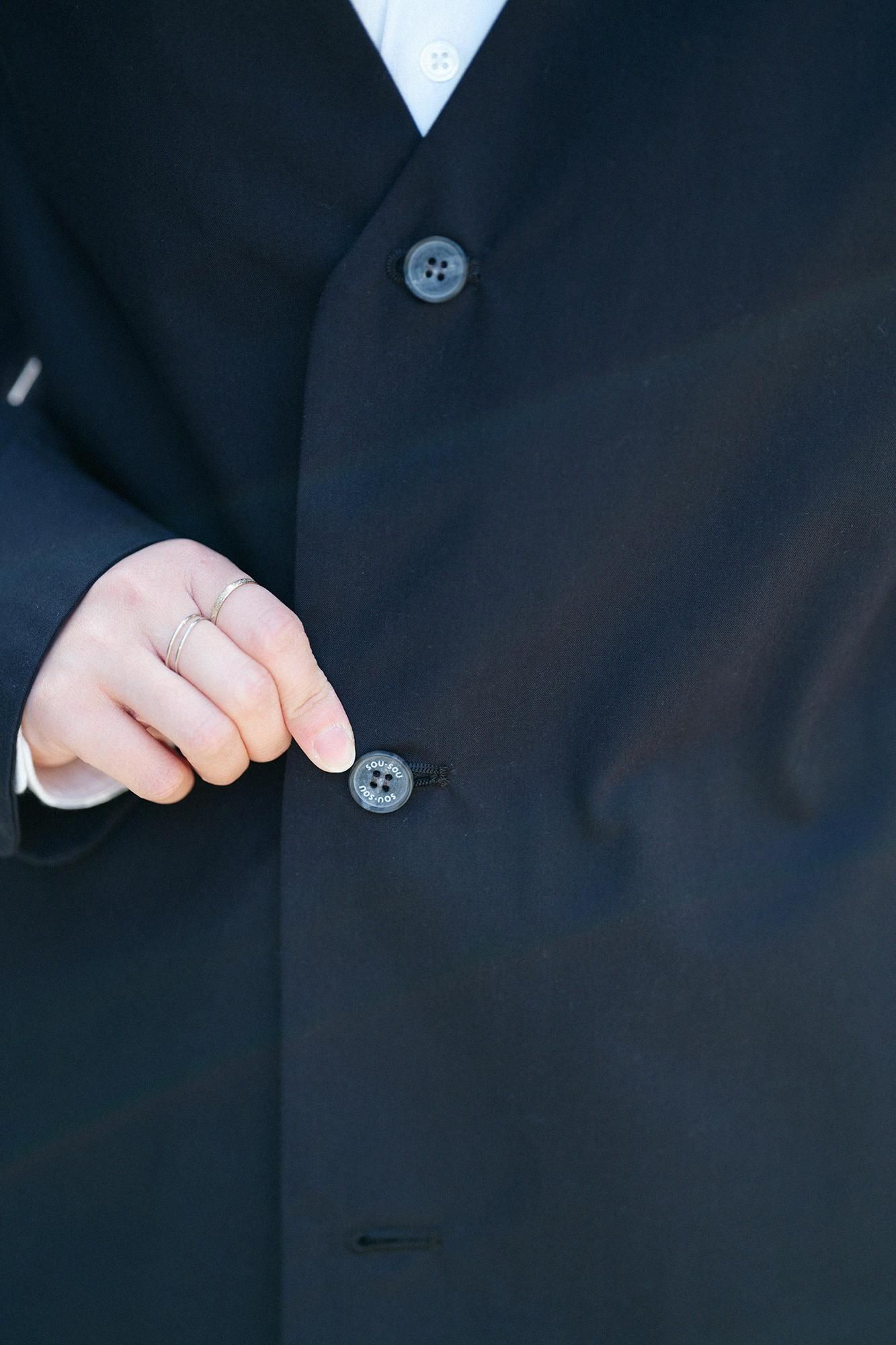 발수 웨더 클로스 C.L. 롱 코트/검은색(당신이 그것을 입었다면 괜찮습니다) ×SO-SU-U