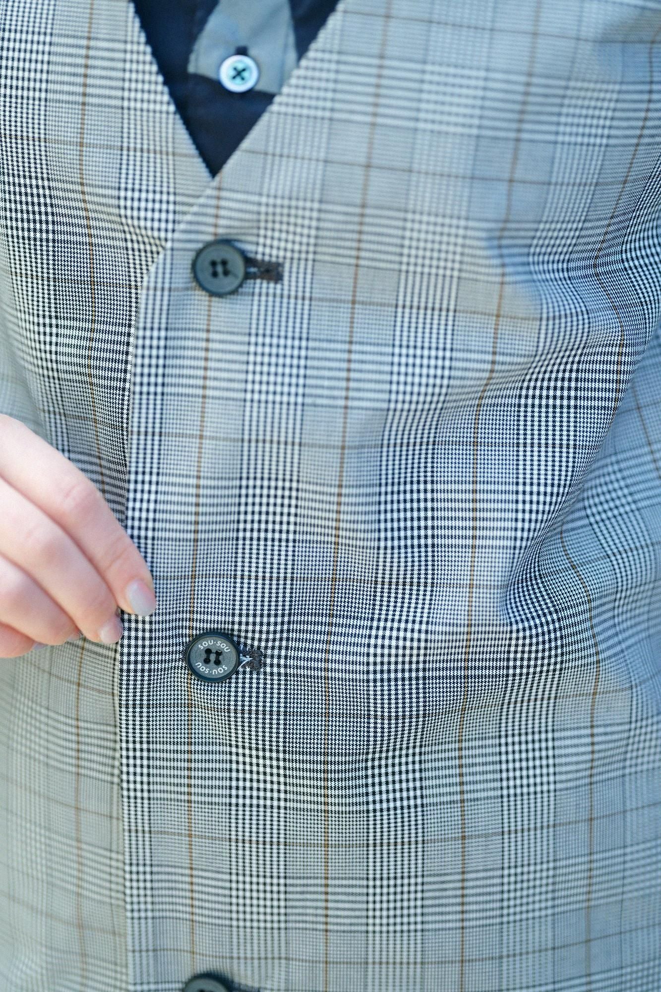 撥水 ウェザークロス C.L.ロングコート/千鳥格子(ちどりこうし)×SO-SU-U