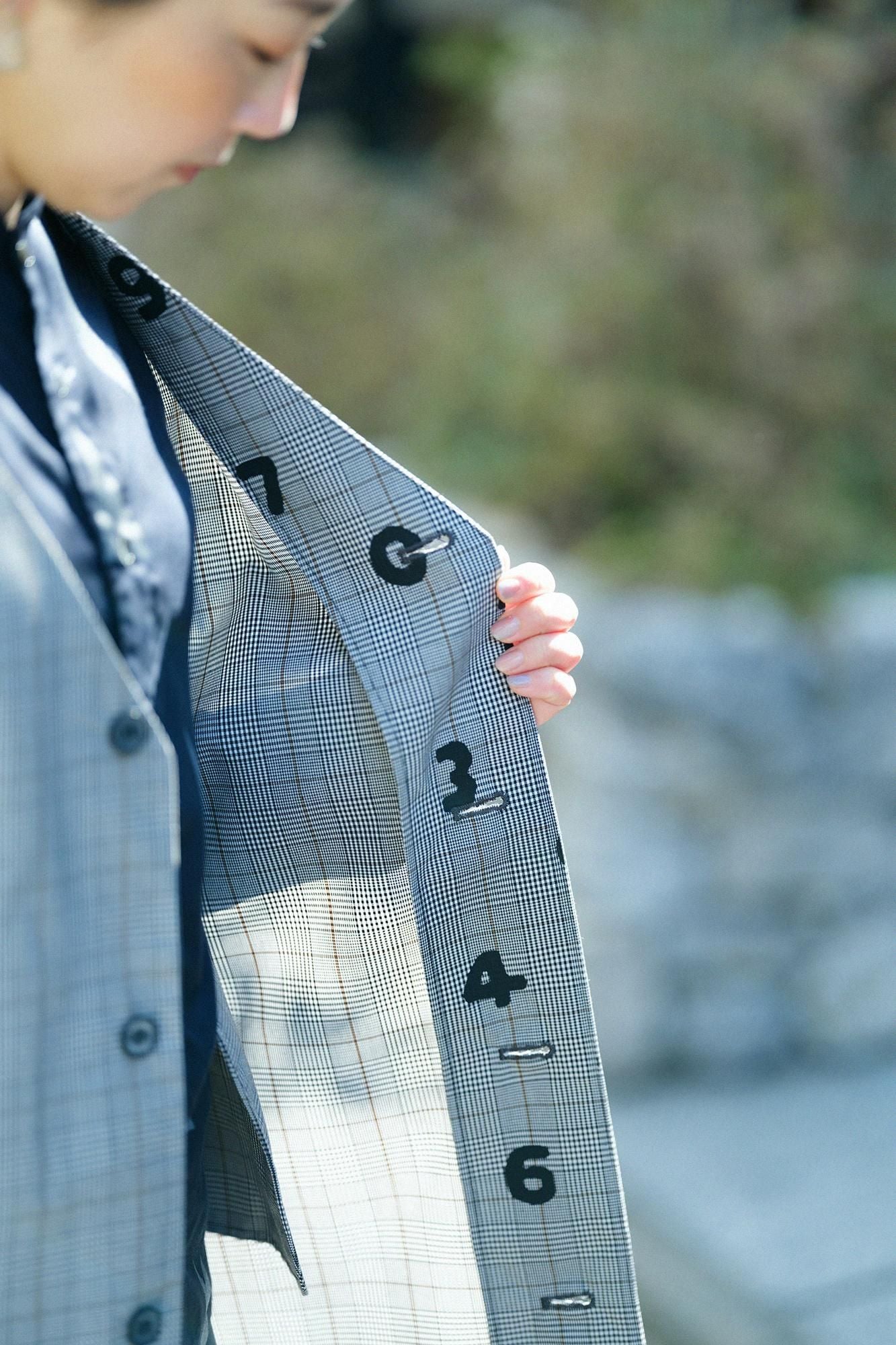 撥水 ウェザークロス C.L.ロングコート/千鳥格子(ちどりこうし)×SO-SU-U