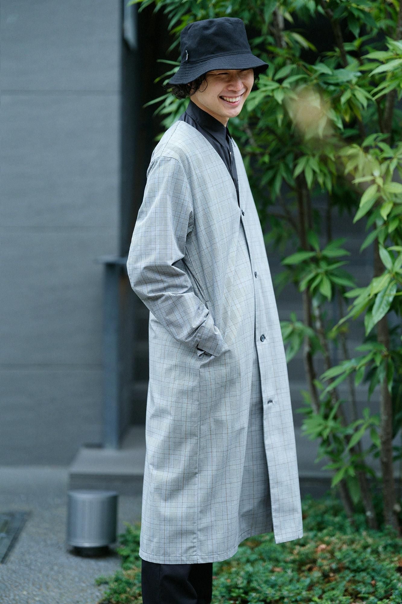 撥水 ウェザークロス C.L.ロングコート/千鳥格子(ちどりこうし)×SO-SU-U