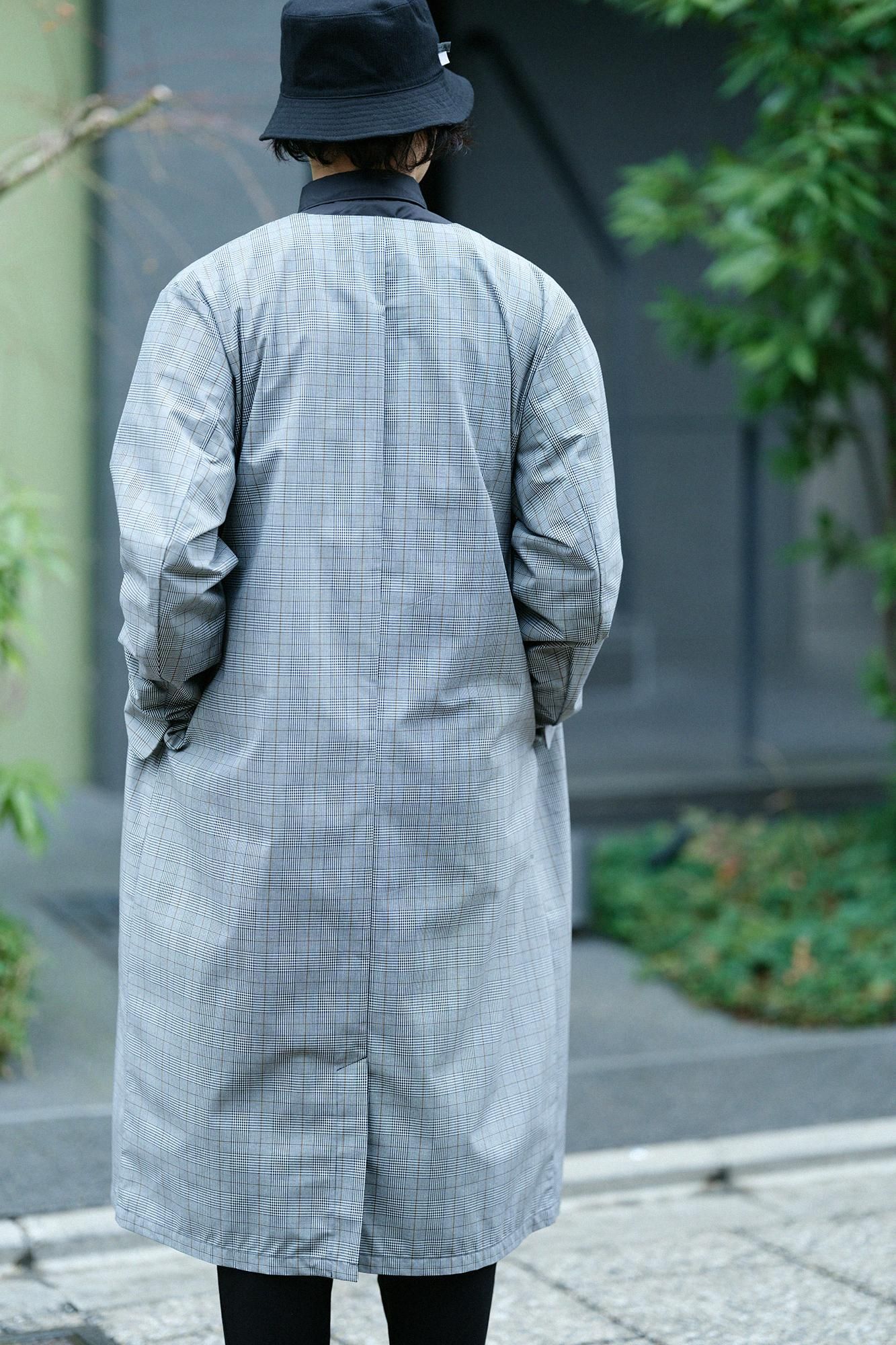 撥水 ウェザークロス C.L.ロングコート/千鳥格子(ちどりこうし)×SO-SU-U