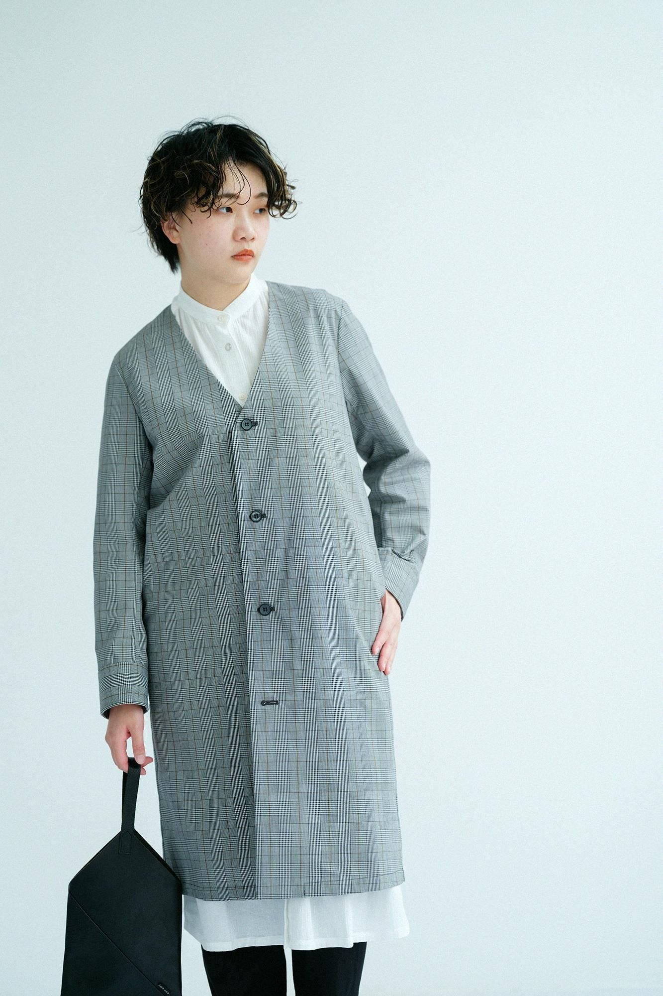 撥水 ウェザークロス C.L.ロングコート/千鳥格子(ちどりこうし)×SO-SU-U