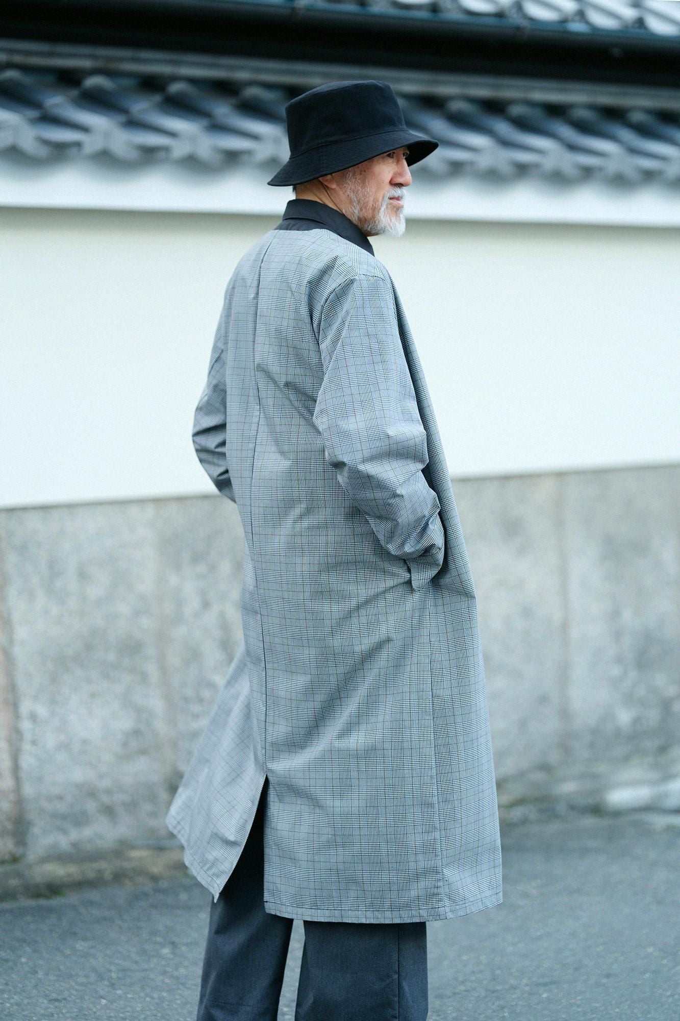 撥水 ウェザークロス C.L.ロングコート/千鳥格子(ちどりこうし)×SO-SU-U