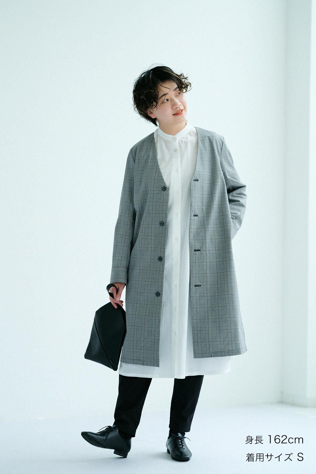 撥水 ウェザークロス C.L.ロングコート/千鳥格子(ちどりこうし)×SO-SU-U