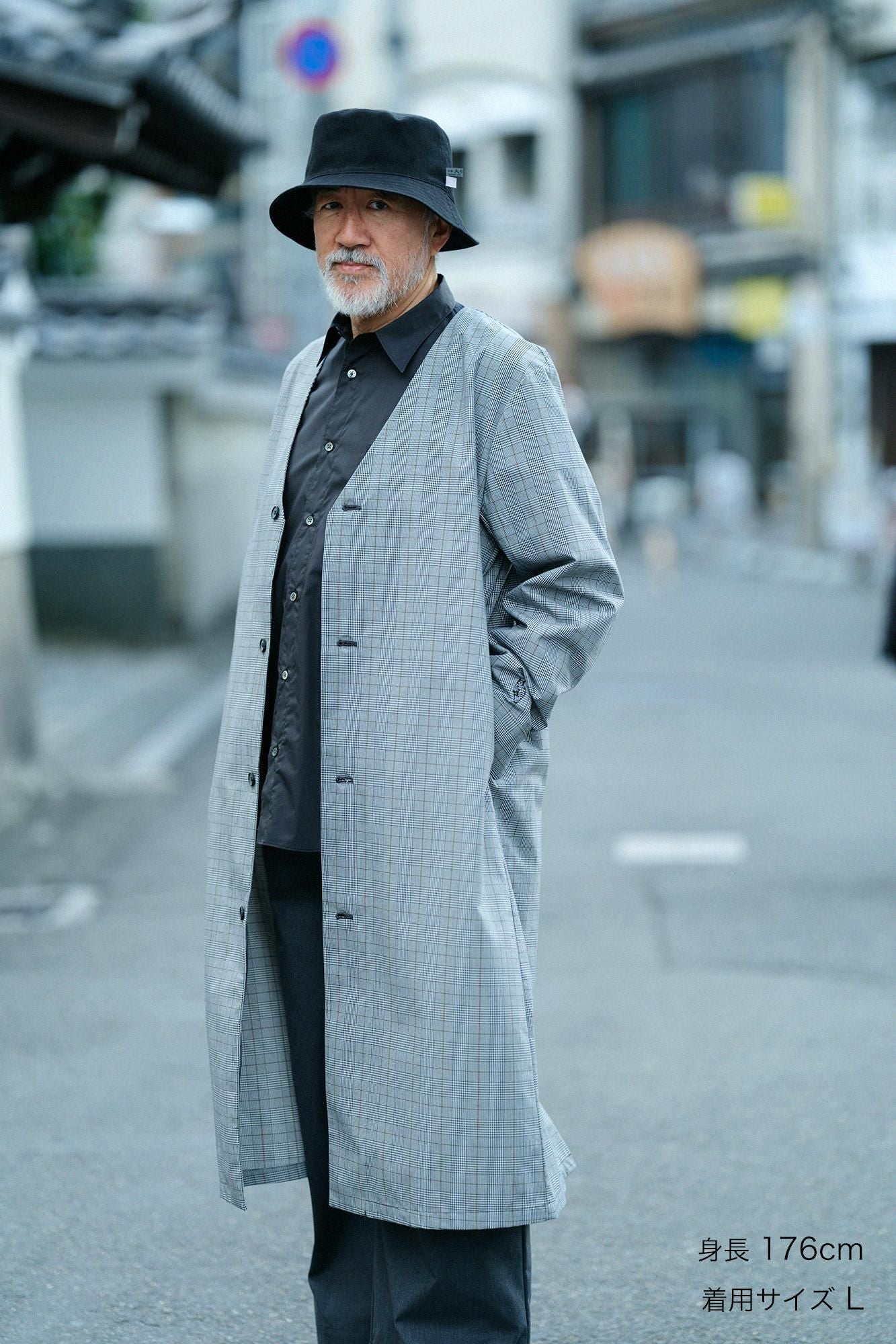 撥水 ウェザークロス C.L.ロングコート/千鳥格子(ちどりこうし)×SO-SU-U