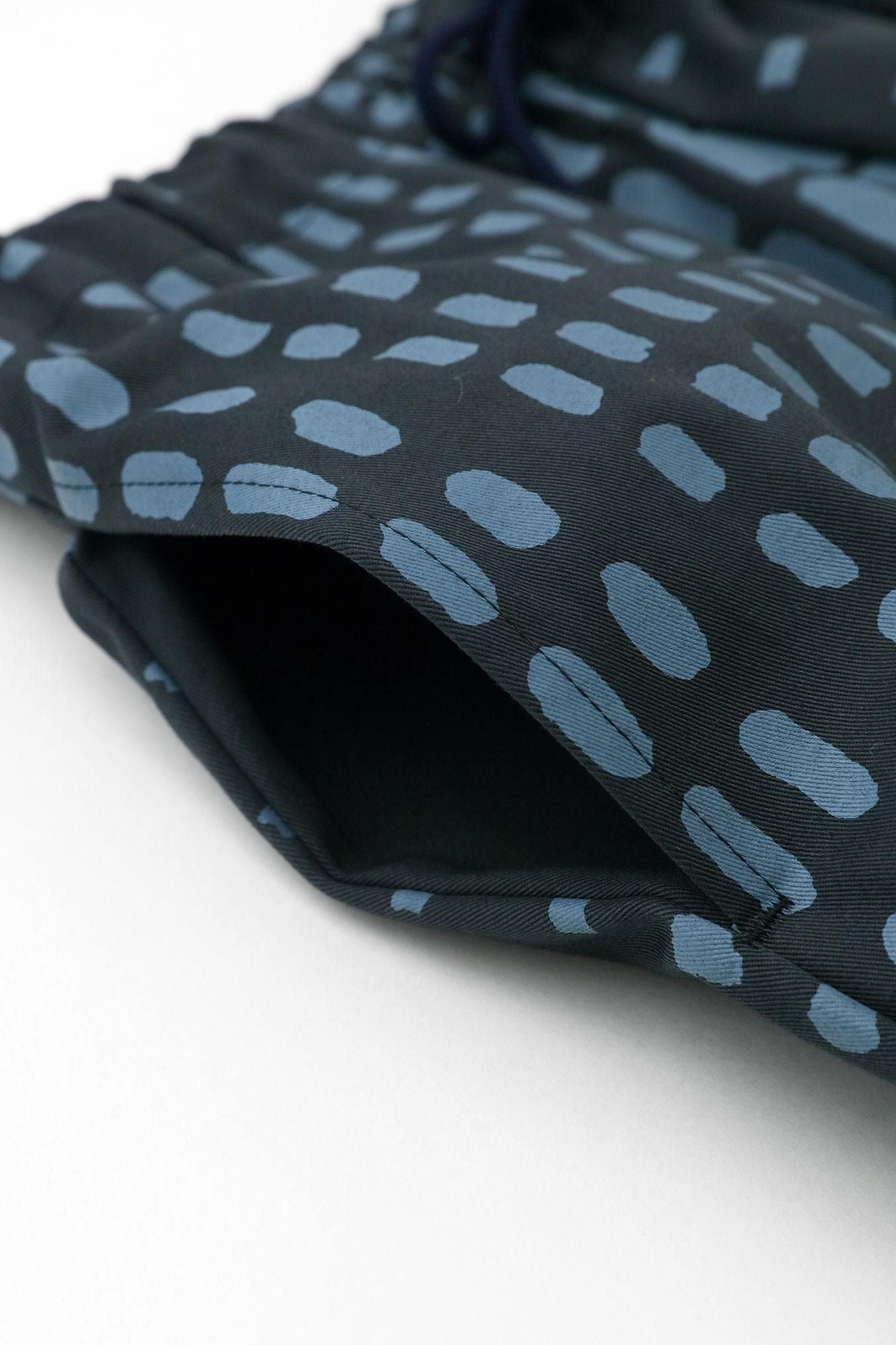 高密度卡其布休閒窄管長褲/敷石藍黑色