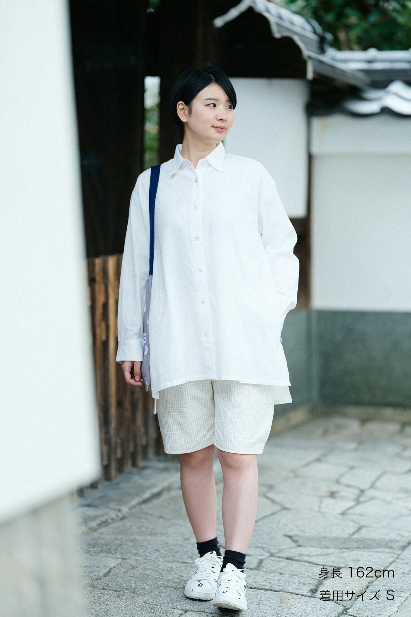 High Density Chino Cloth Easy Shorts / Muntin Raw White