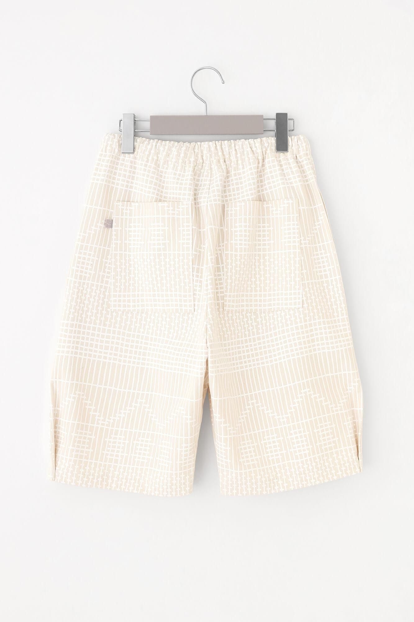High Density Chino Cloth Easy Shorts / Muntin Raw White