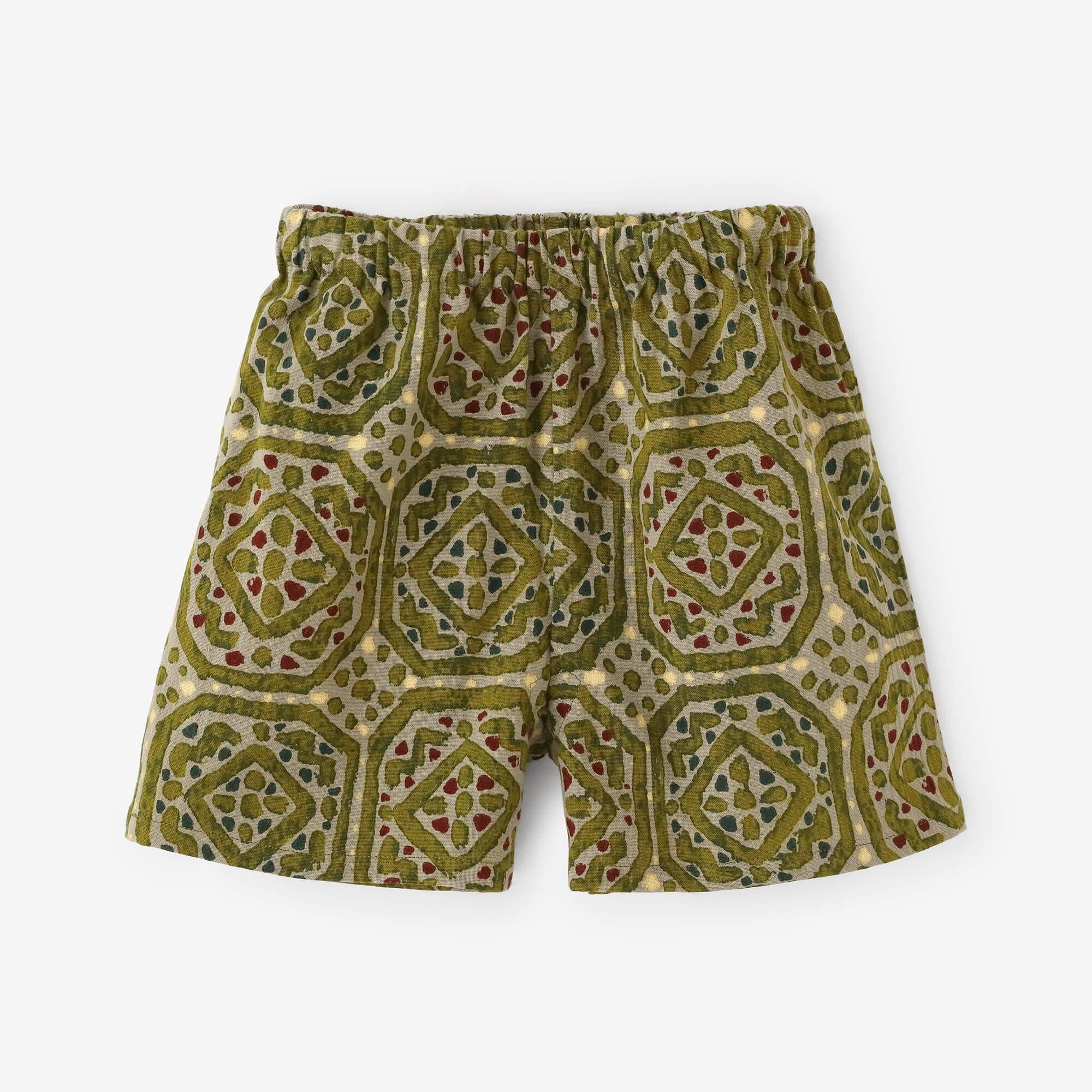 ○Chizimi Cotton 20/20 Short Pants／Ceramic Tile