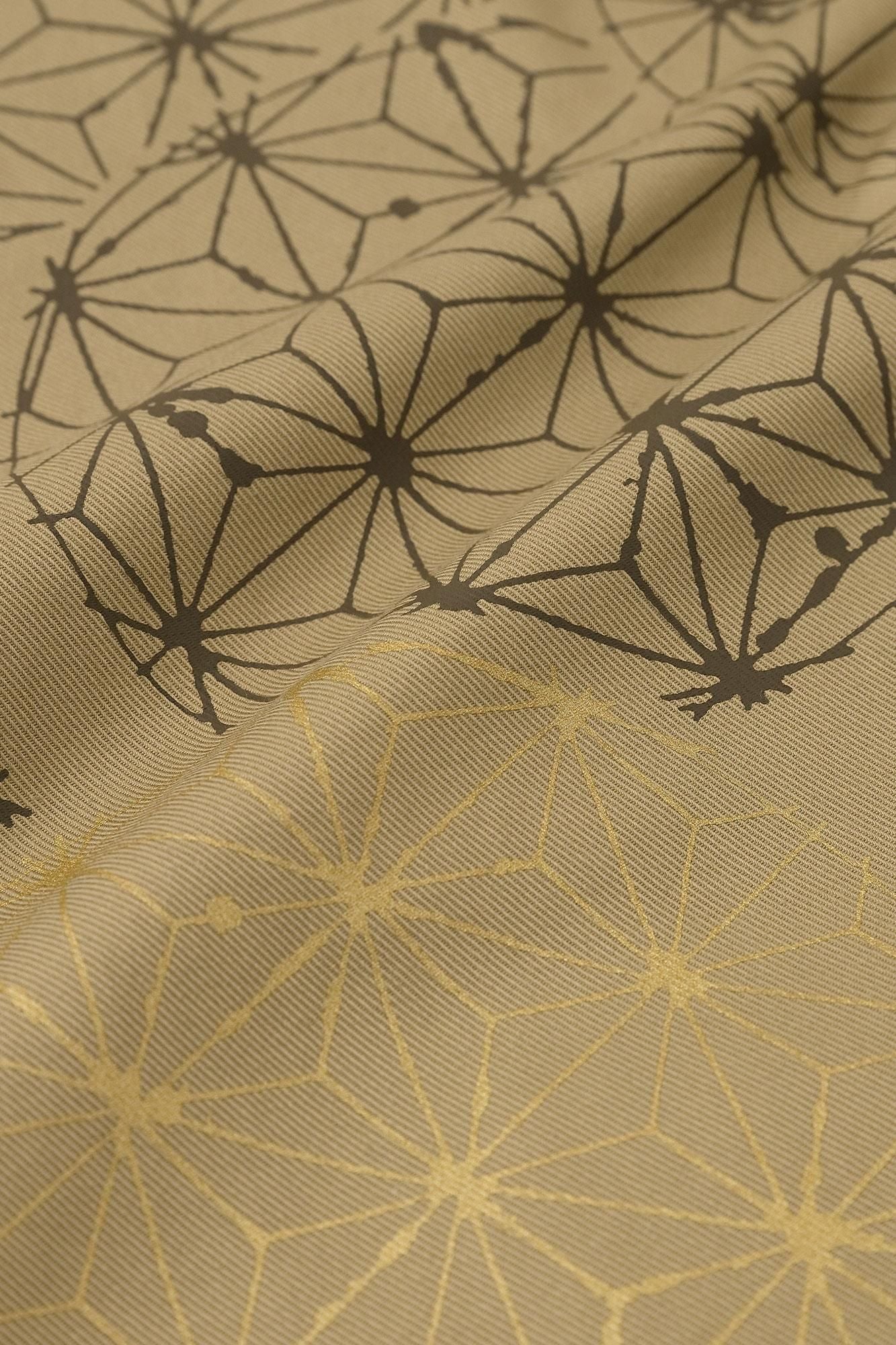 【net limited】Twill Weave(AyaFestivethe law of nature) Fuji Pants(Fuji Pants)/Dyed Mulberry Color × Hemp-leaf Pattern