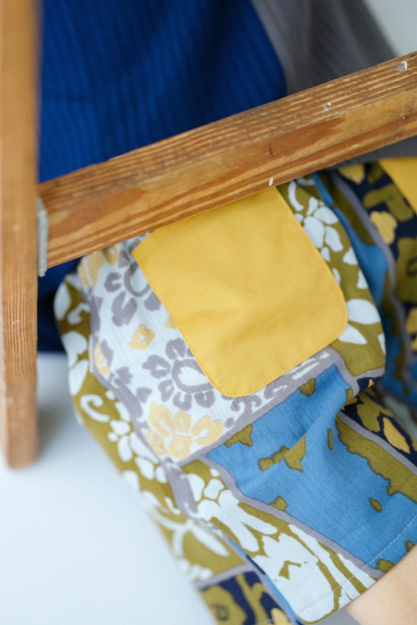 ●たかしまちぢみ 20/20 みじかもんぺ/きんぎんらんどんすとう ぬいあわせ うつし