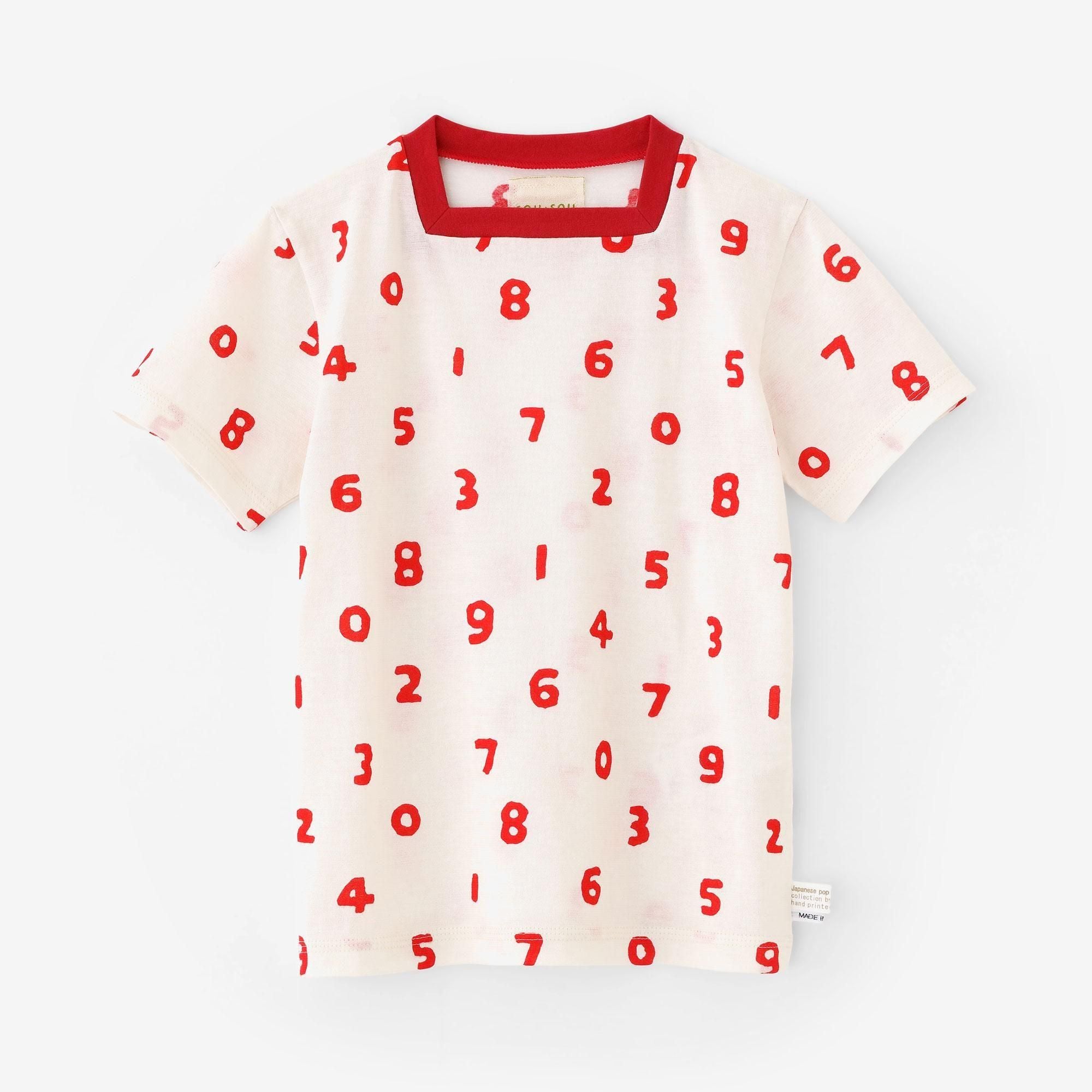 ● Square Neck T-shirt / SO-SU-U Sosukinari x Red