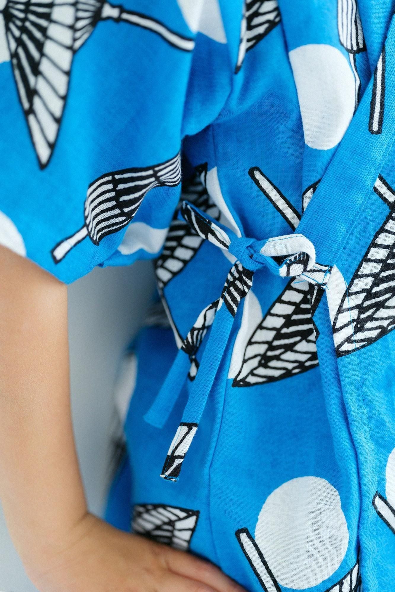 ●いせもめん こどもじんべい/ばんがさにすいぎょく