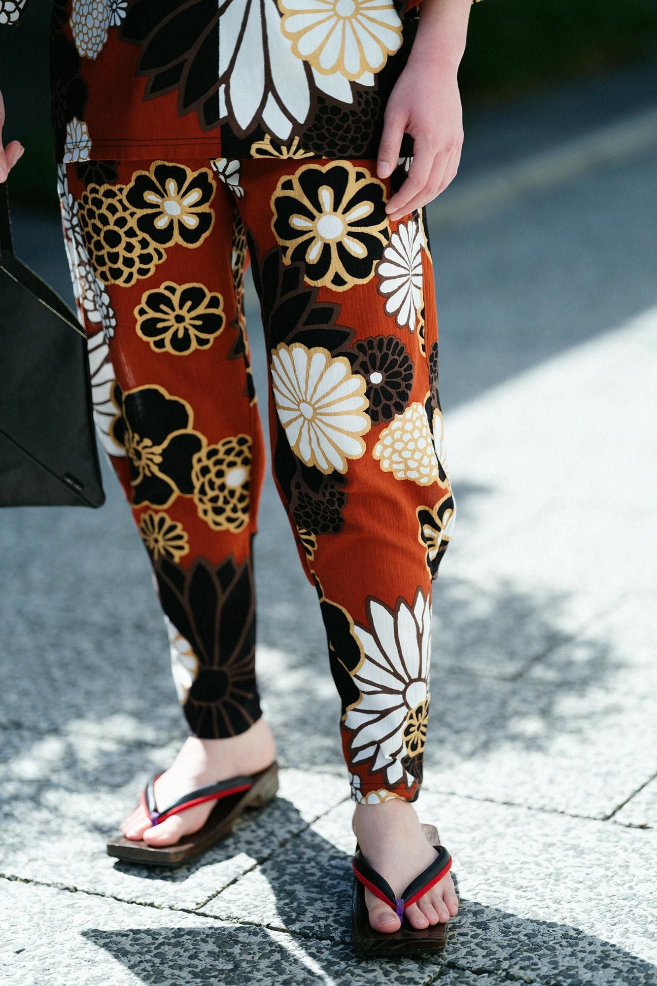 高島縮棉 20/20 哈倫褲/金襴緞子