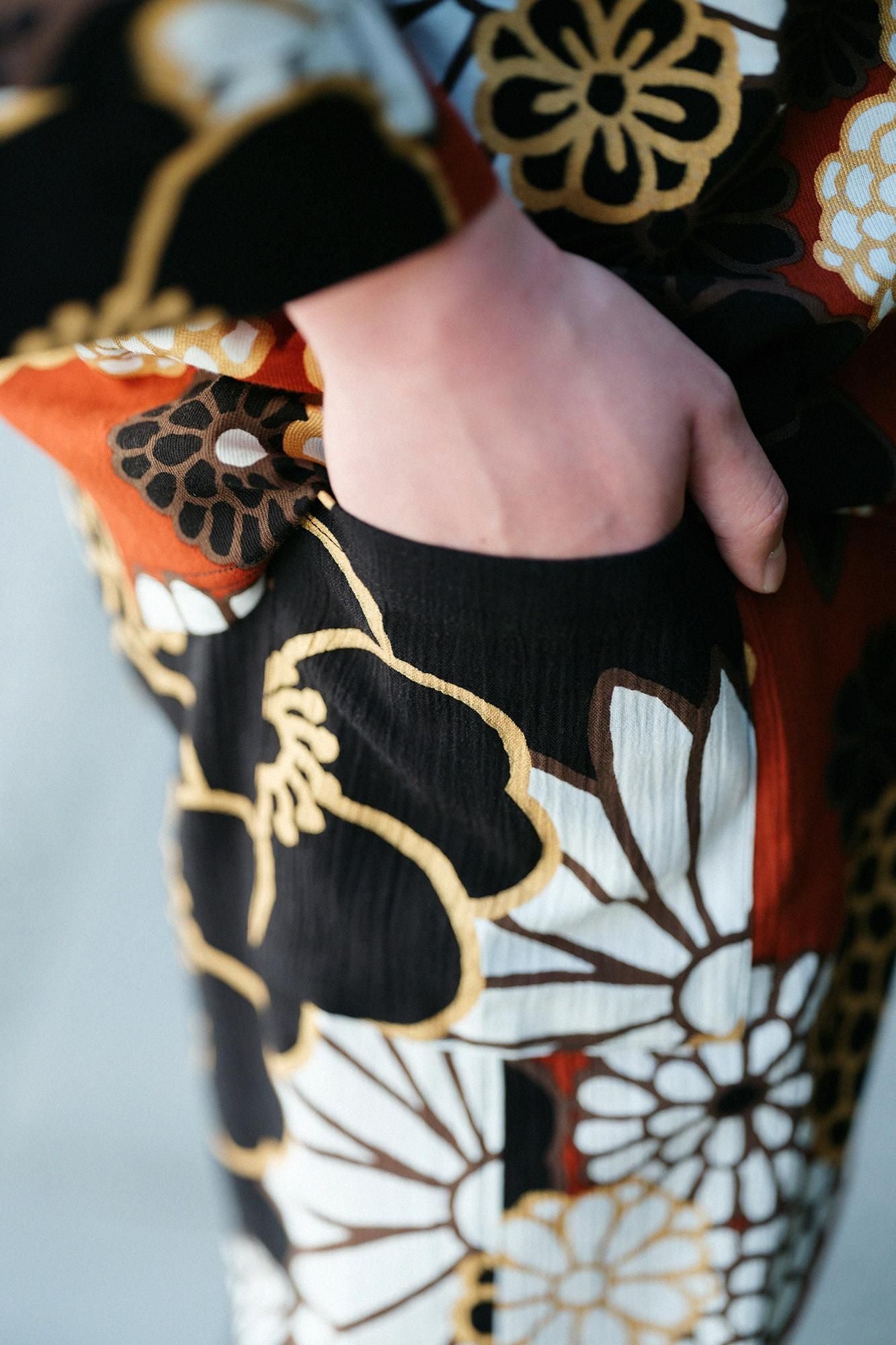 高島縮棉 20/20 哈倫褲/金襴緞子