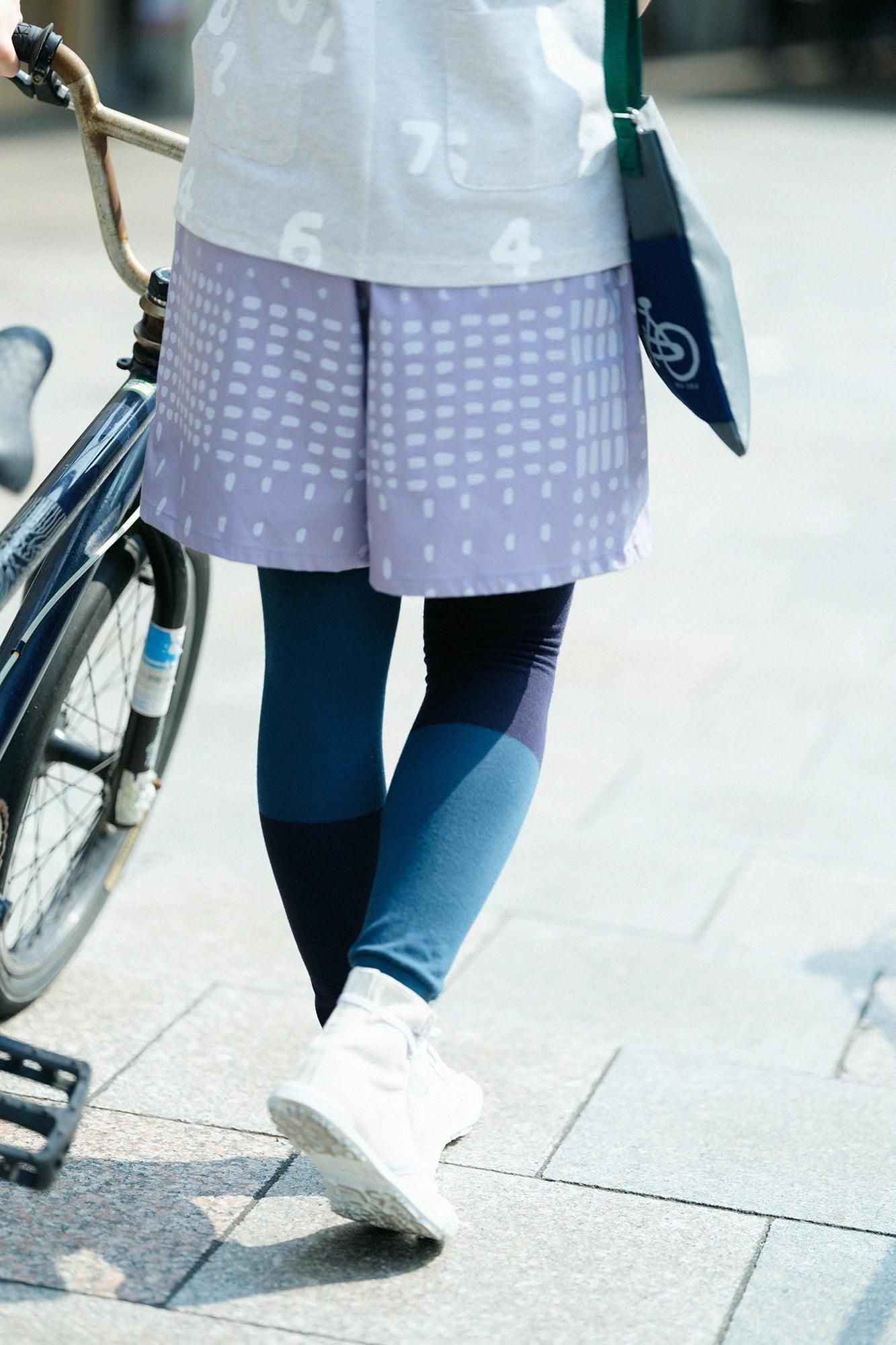 Twill BIKE Culottes / Paving Stone Greyish Purple