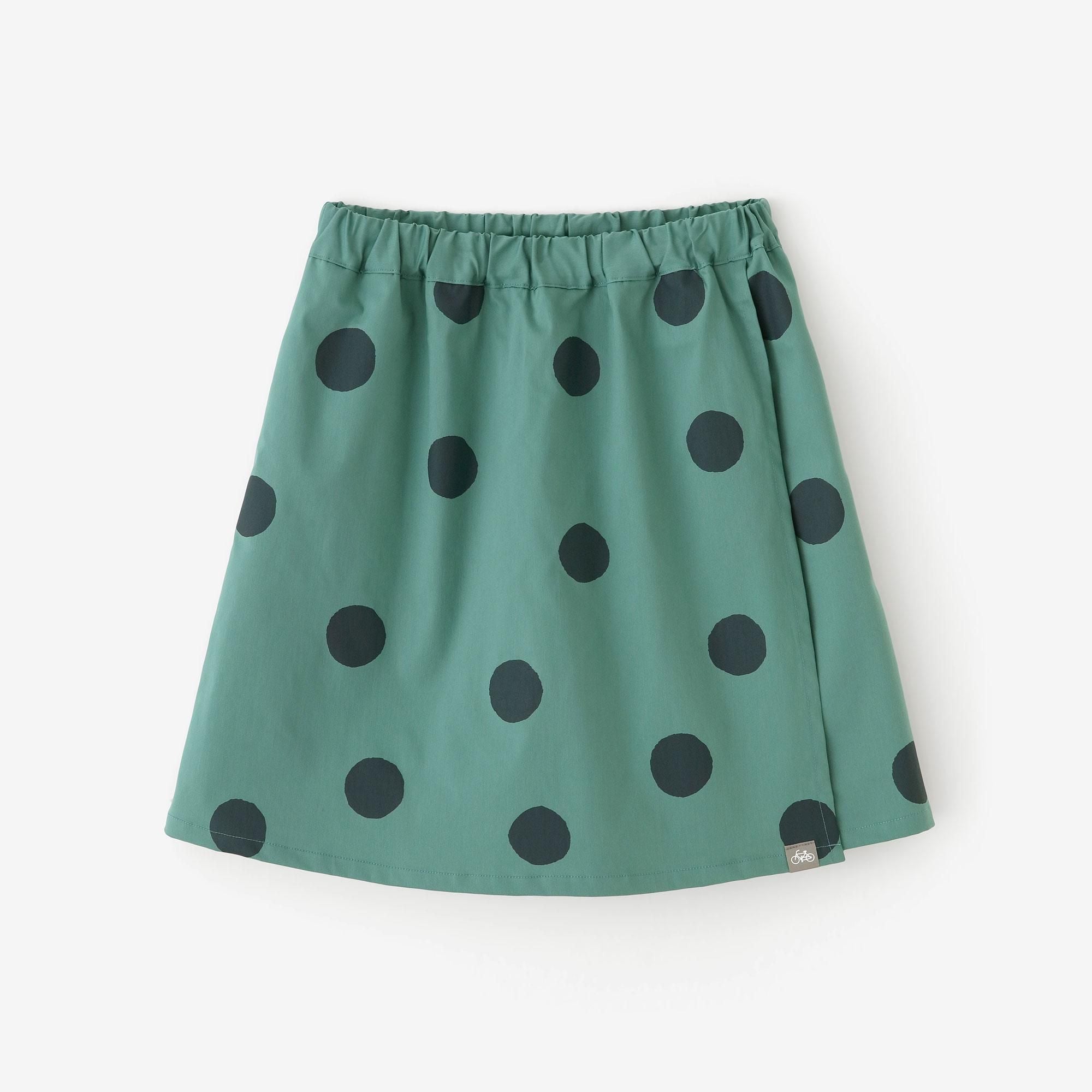 Twill BIKE Culottes / Polka Dots Mara Greyish Green