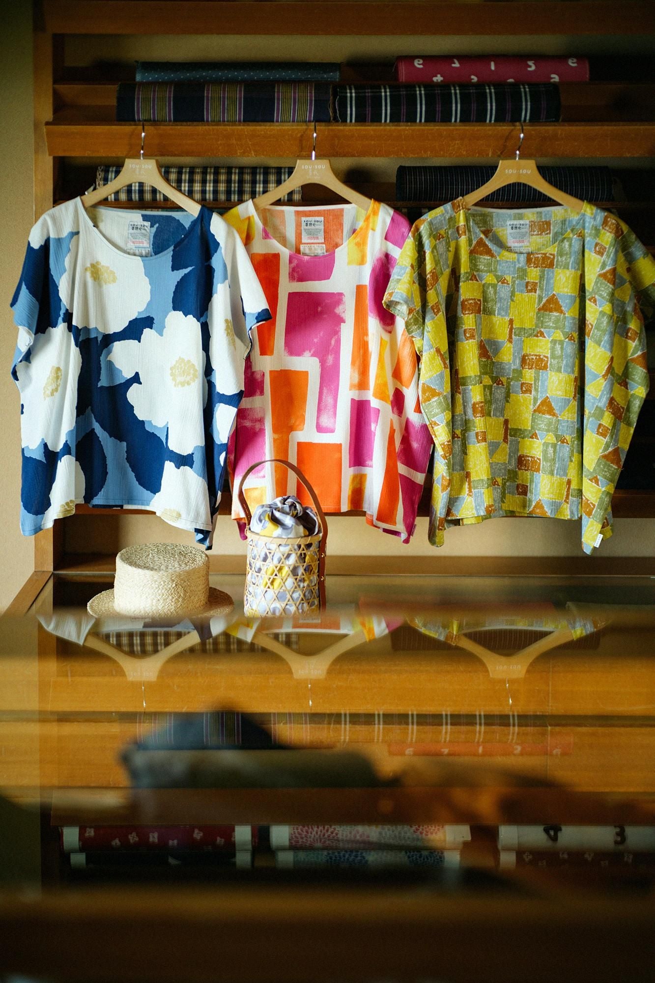 高島縮棉 20/20方形上衣/積木之家