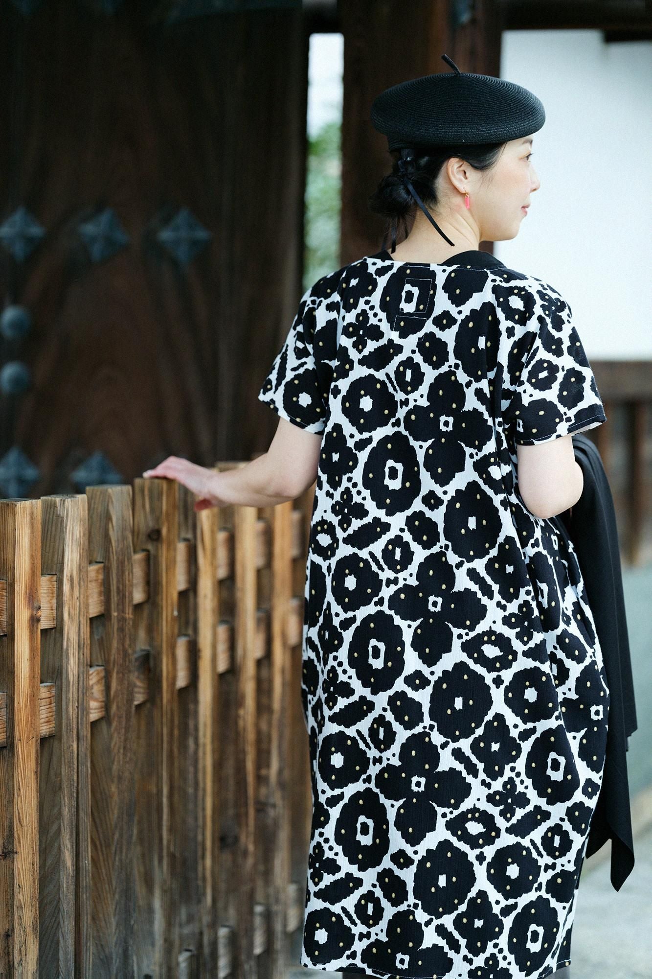 타카시마치지미 20/20 직사각형 원피스(Chohokei)/꽃장식