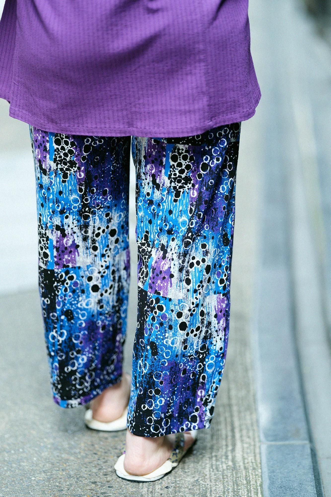 高島縮棉 40/40 細腿褲/天目