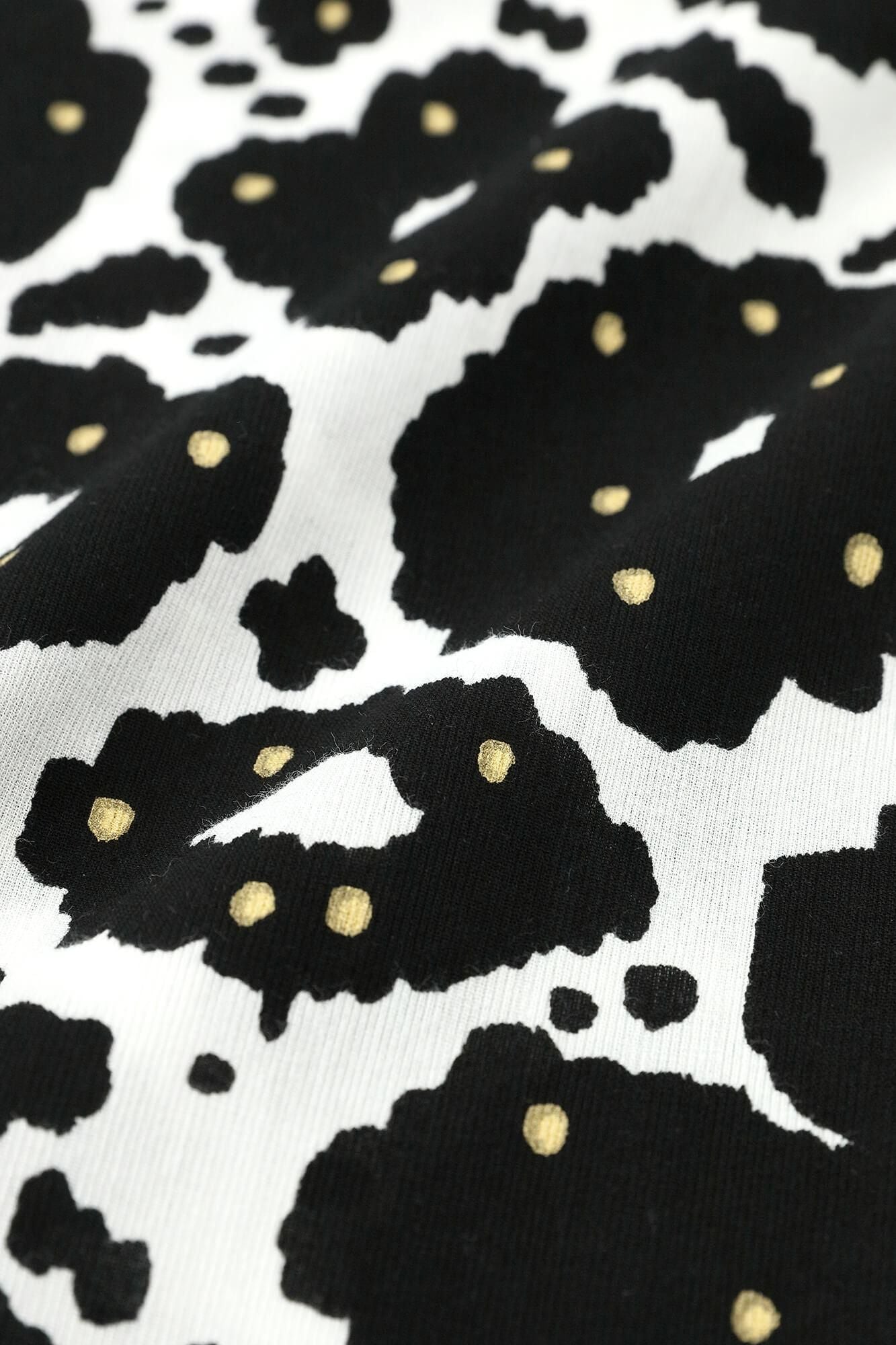 高島縮棉 40/40 細腿褲/花裝飾