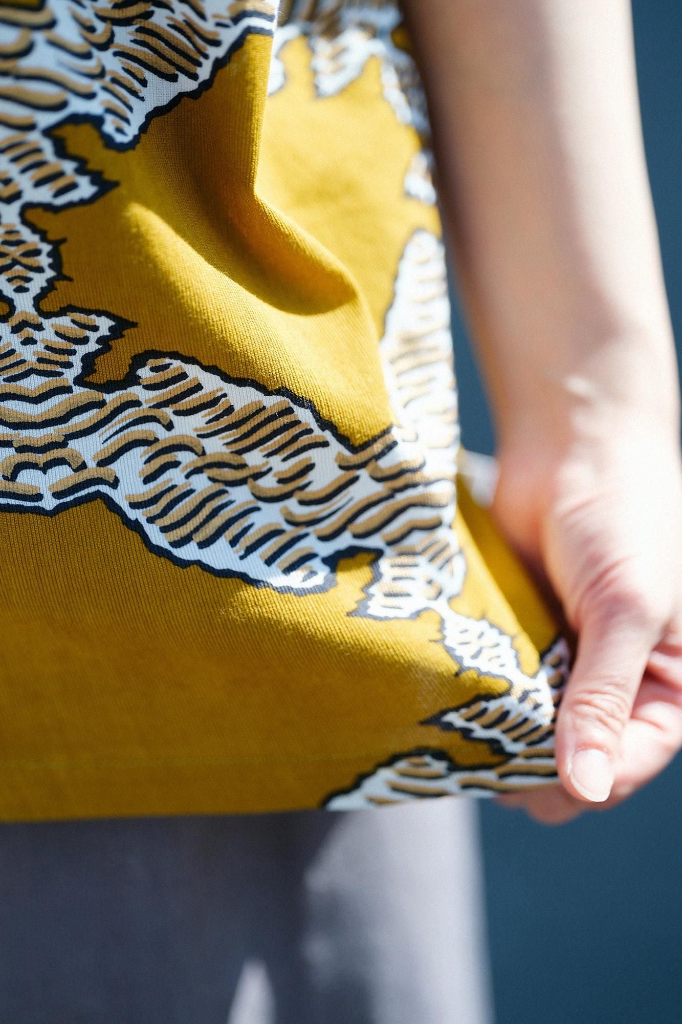 高島縮棉 40/40 短袖上衣/武者七寶