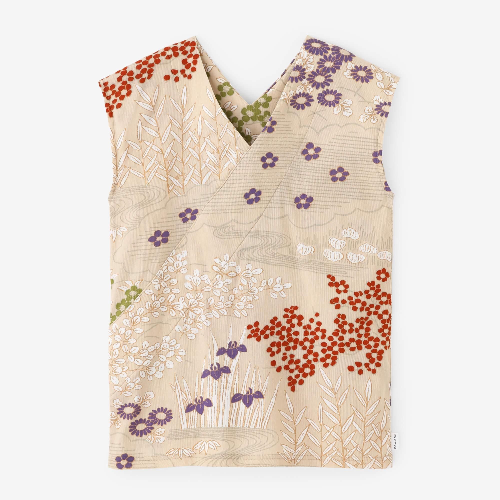 高島縮 40/40 抜衿ジバン／涼やか（すずやか）