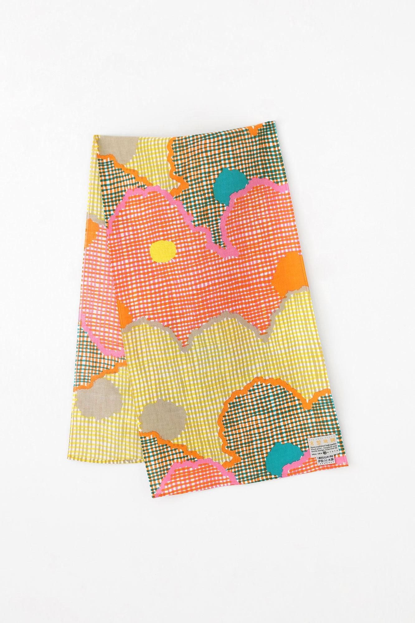 伊勢木綿 くびまき 短丈/彩々(さいさい)