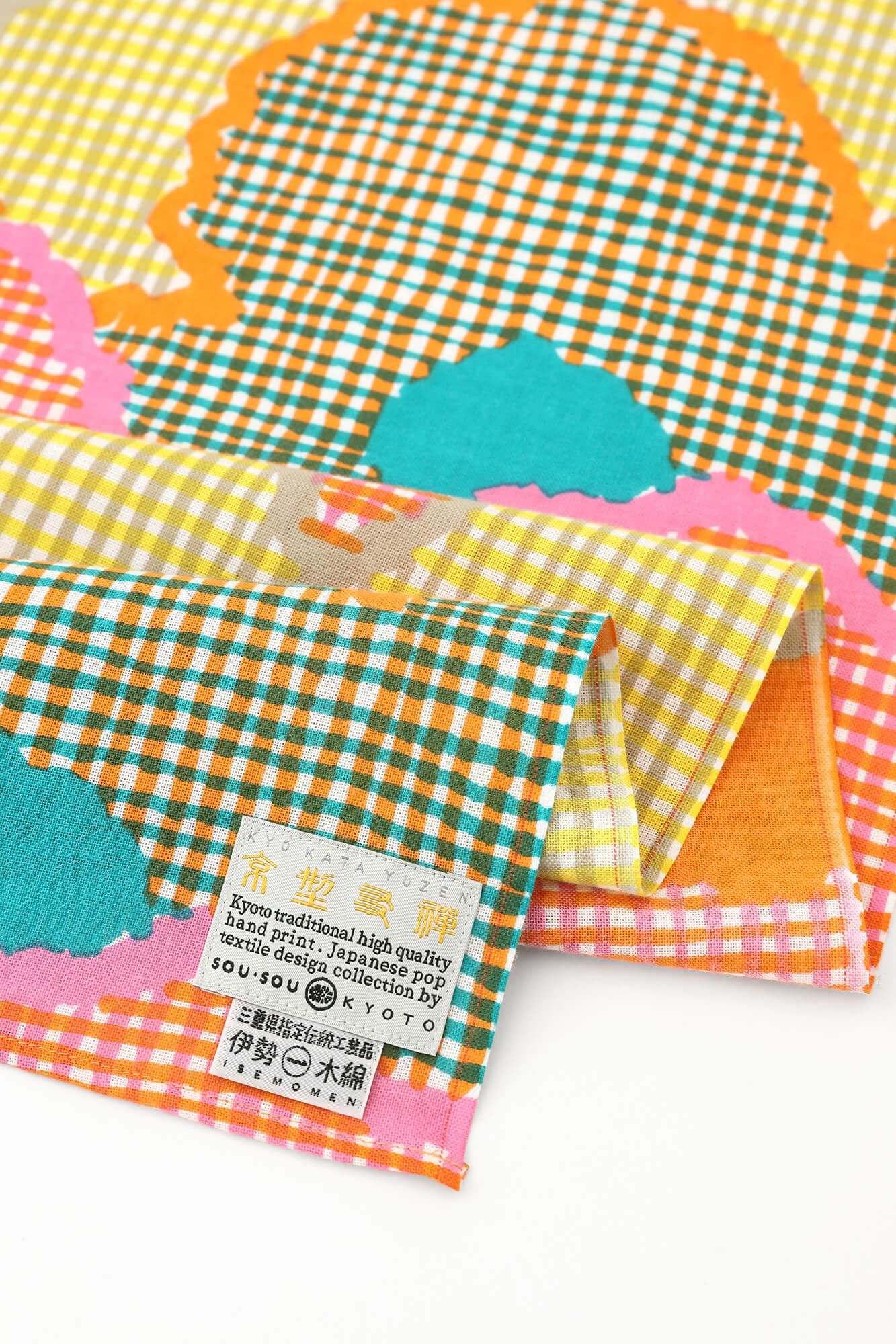 伊勢木綿 くびまき 短丈/彩々(さいさい)